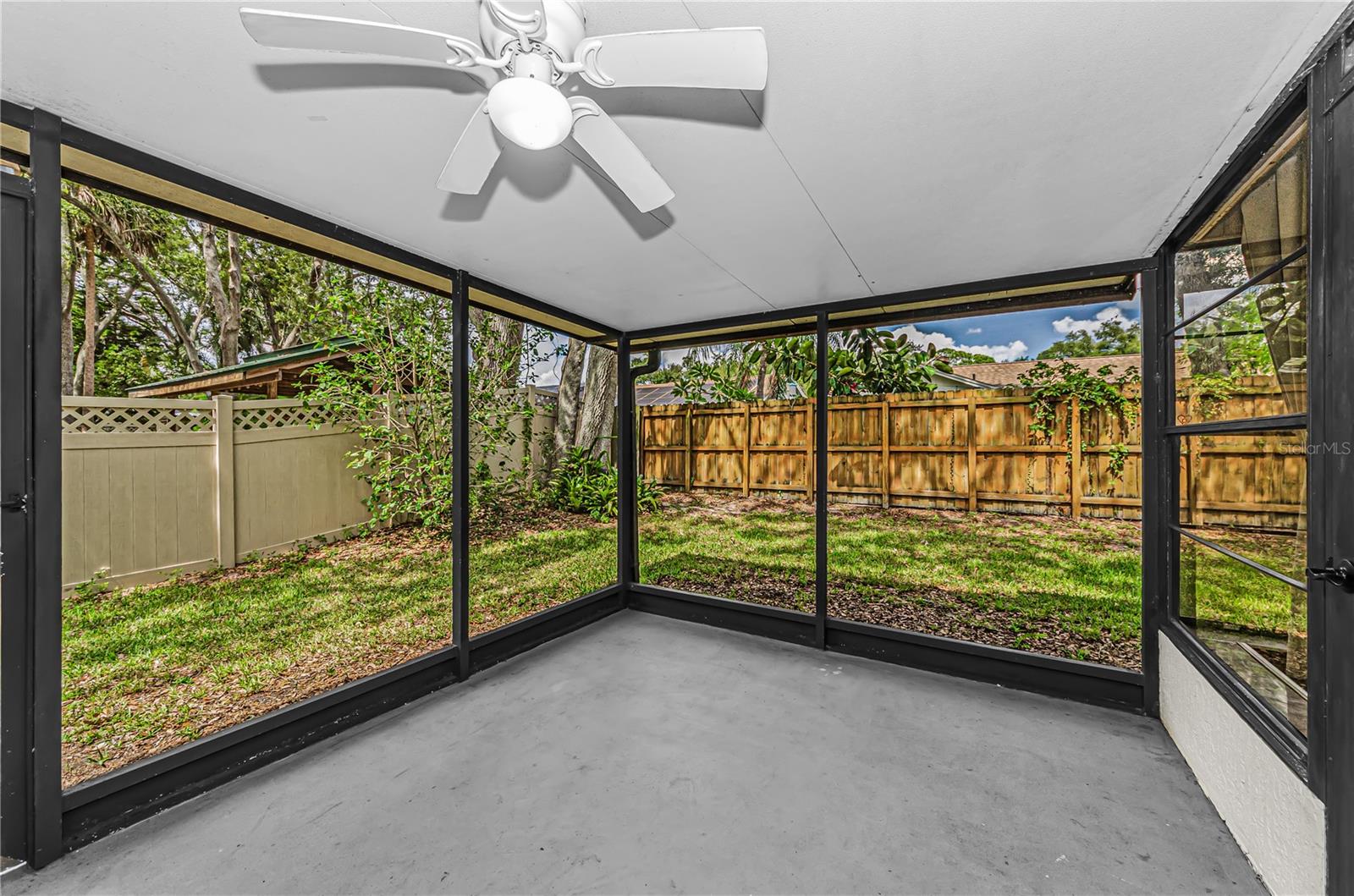Screened lanai
