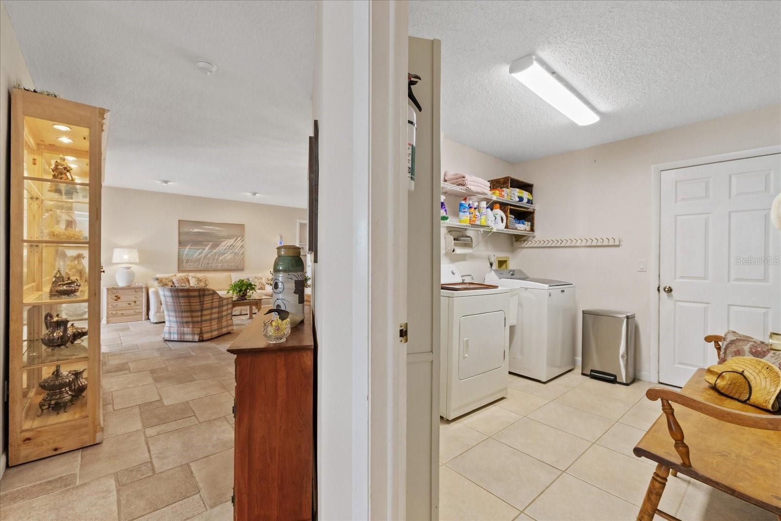 Large oversized inside laundry room