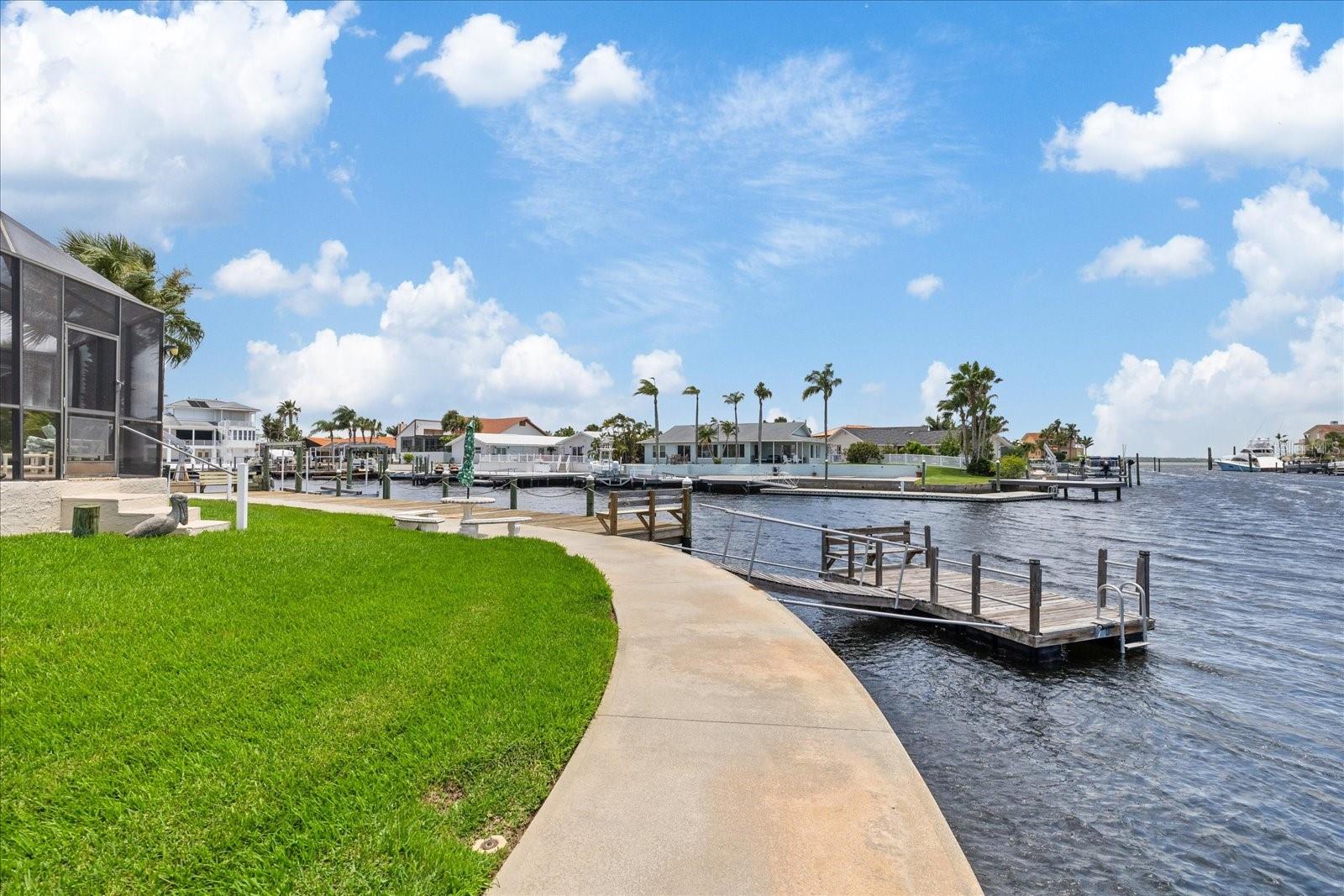 153 ft of water frontage