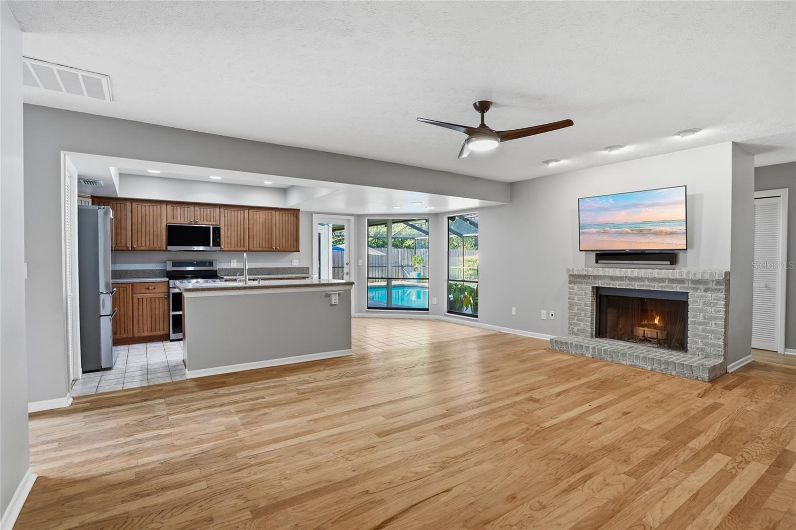 Family Room & Kitchen