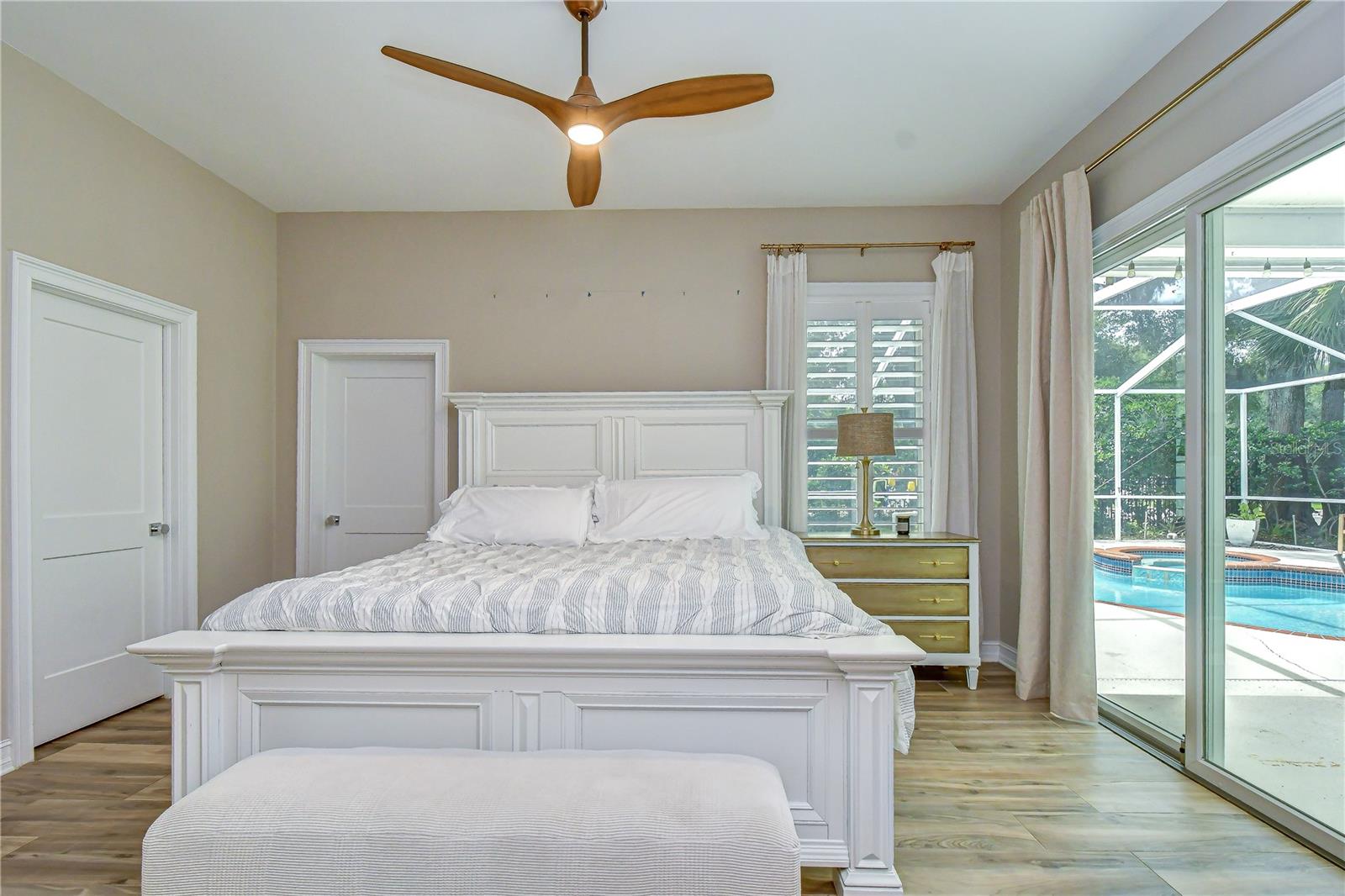 Spacious owner's retreat designed for relaxation.