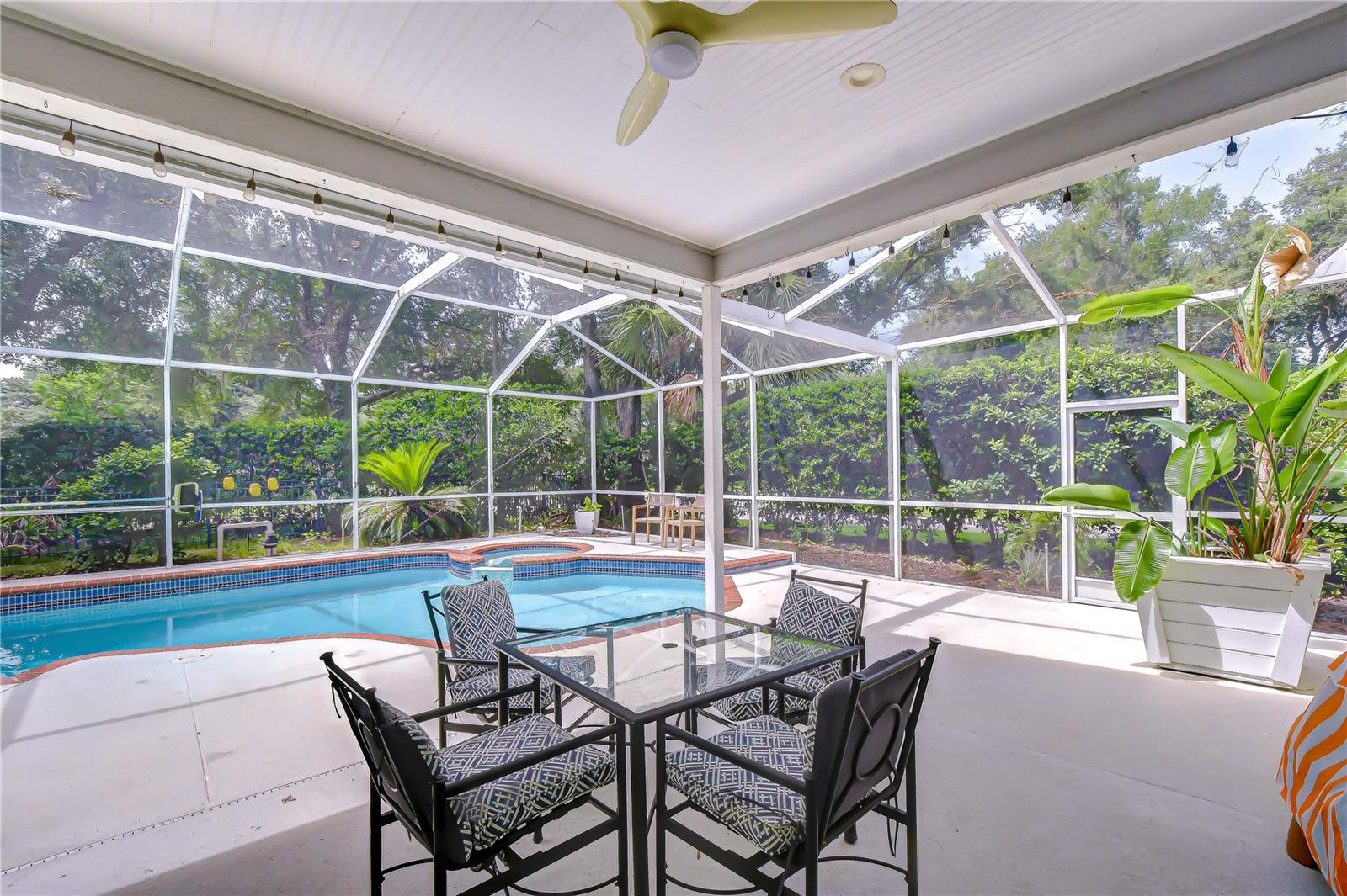 Ideal setting for gatherings and outdoor dining.