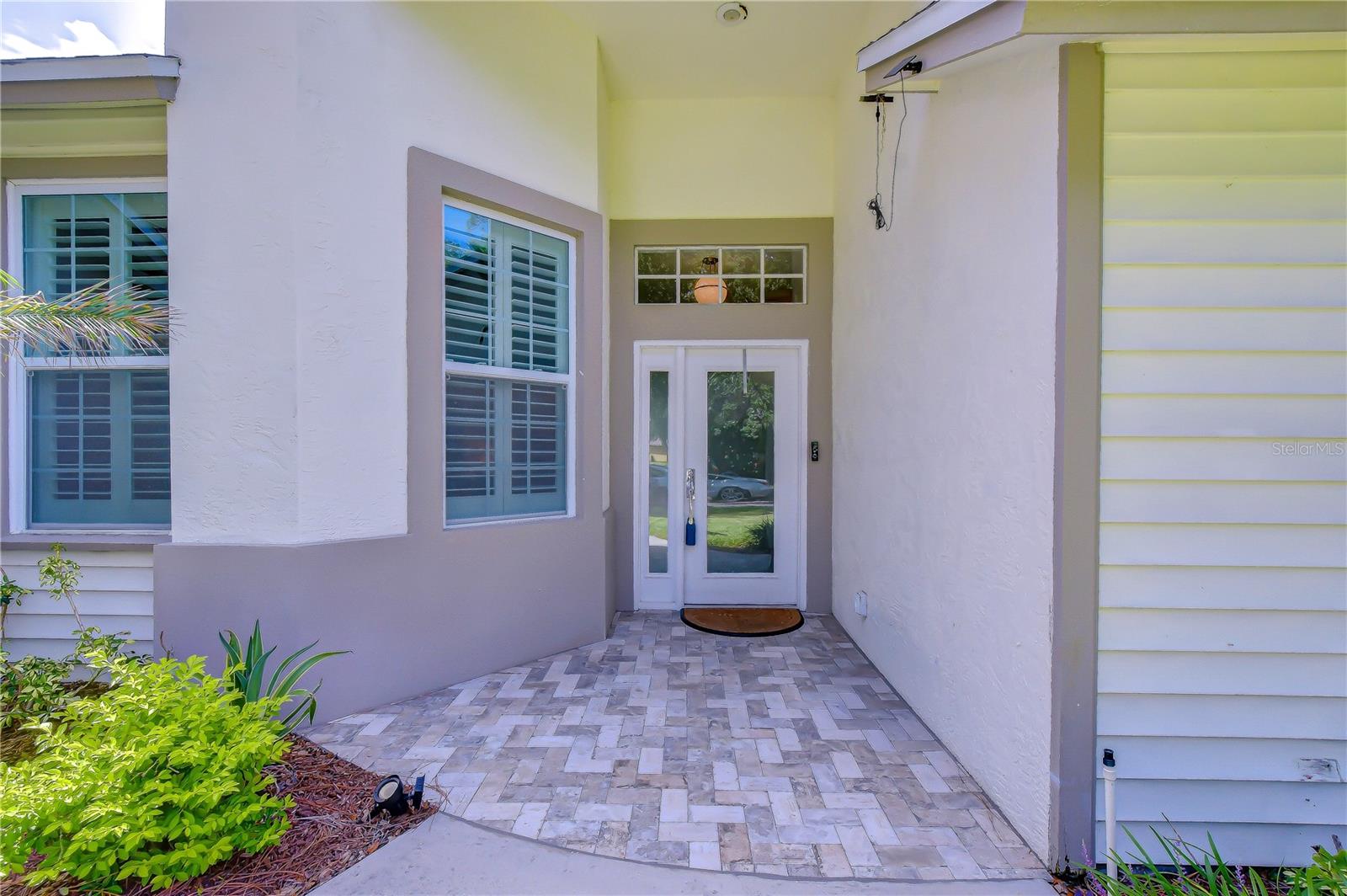 Inviting entrance with refined architectural details.