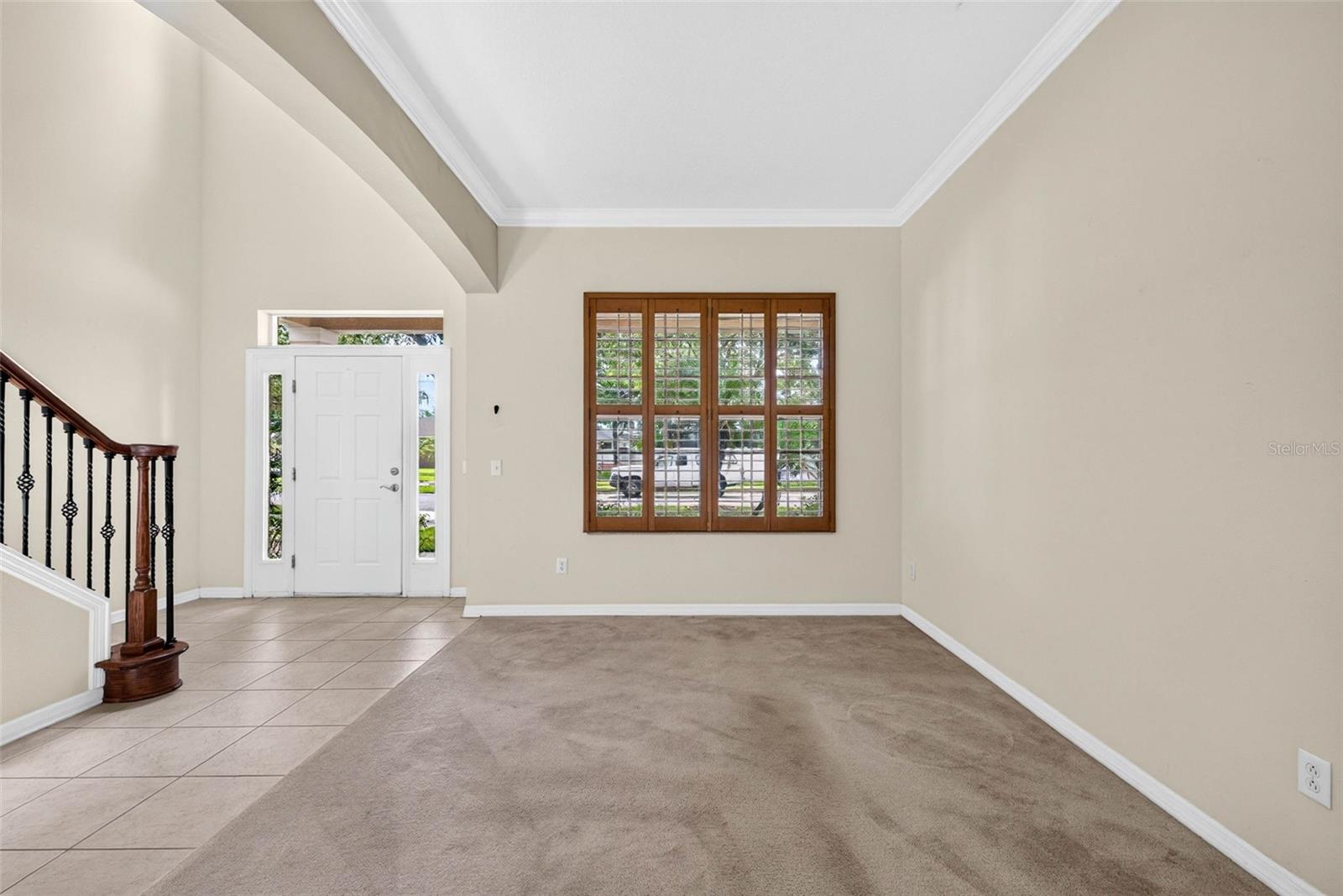 Formal living area and foyer
