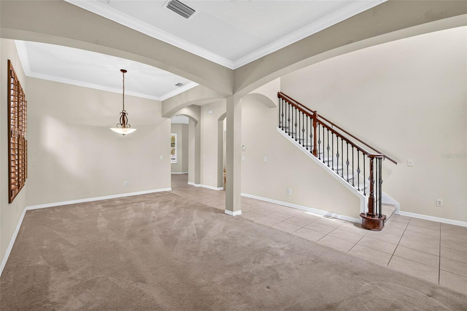 Formal living/dining areas