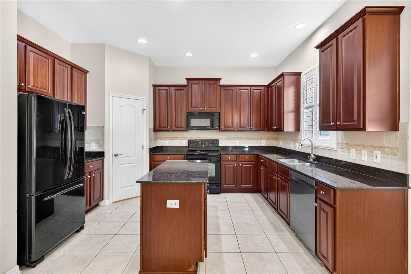 Kitchen with pantry and island