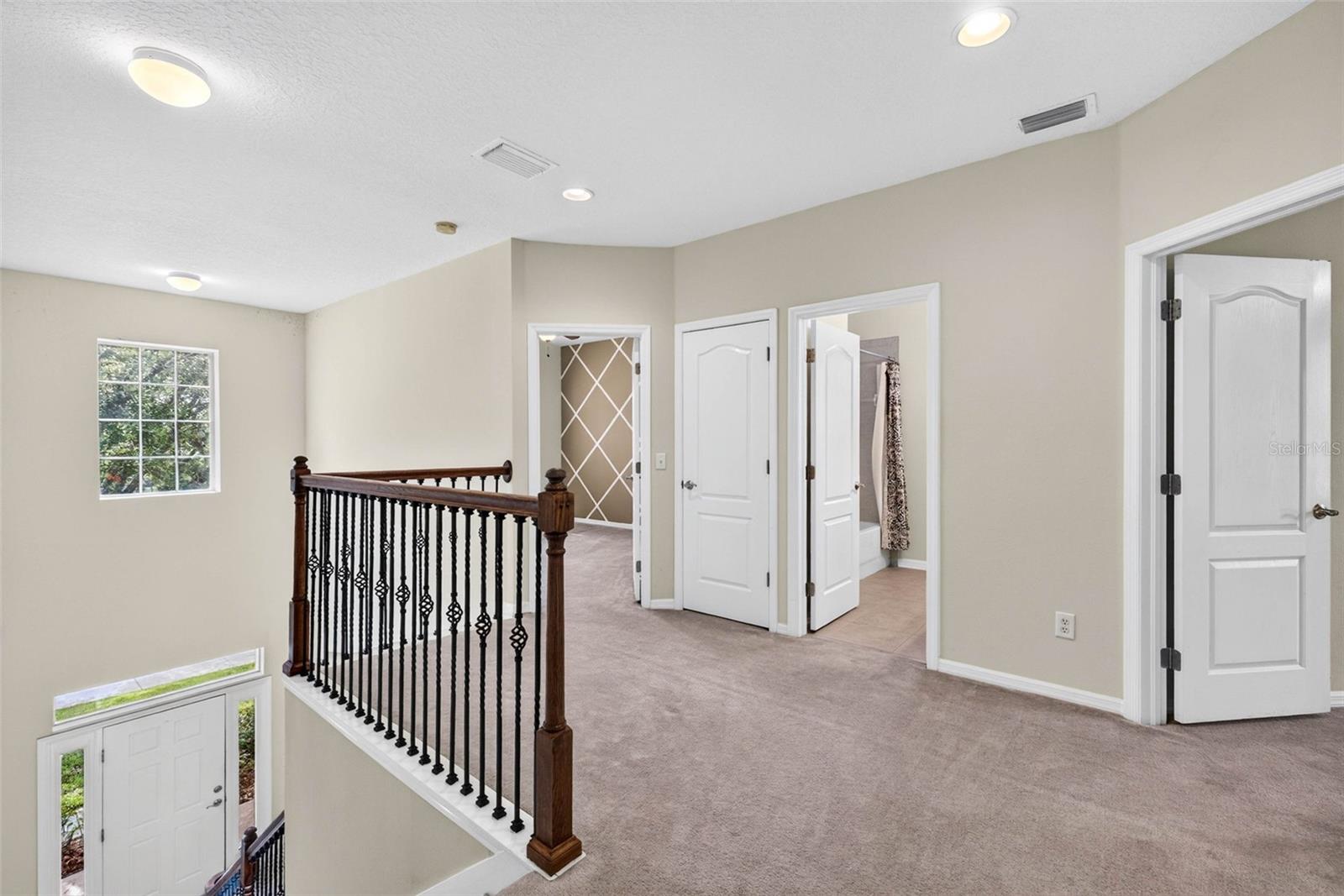 Loft at top of stairs