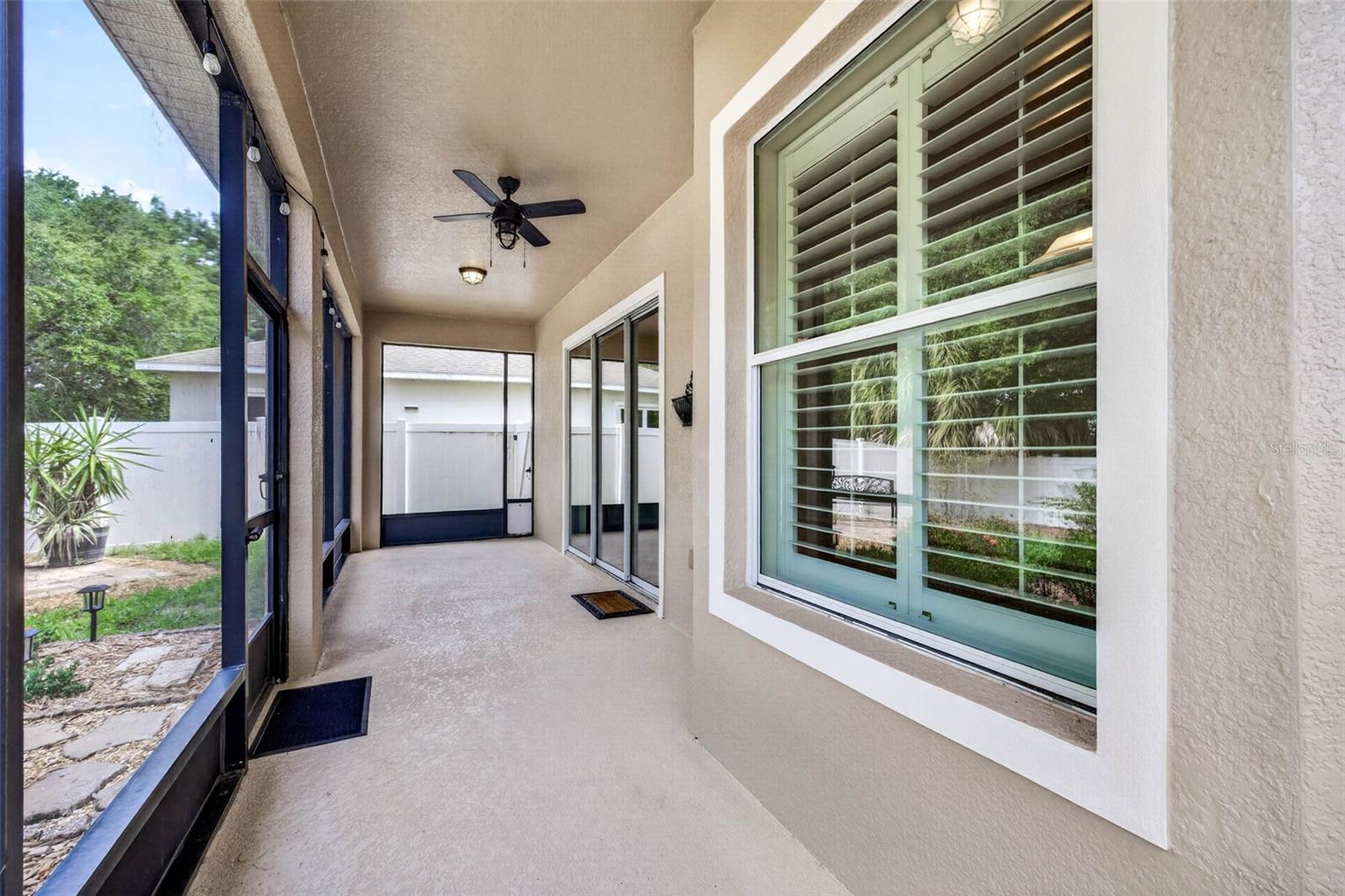 Screened/covered lanai