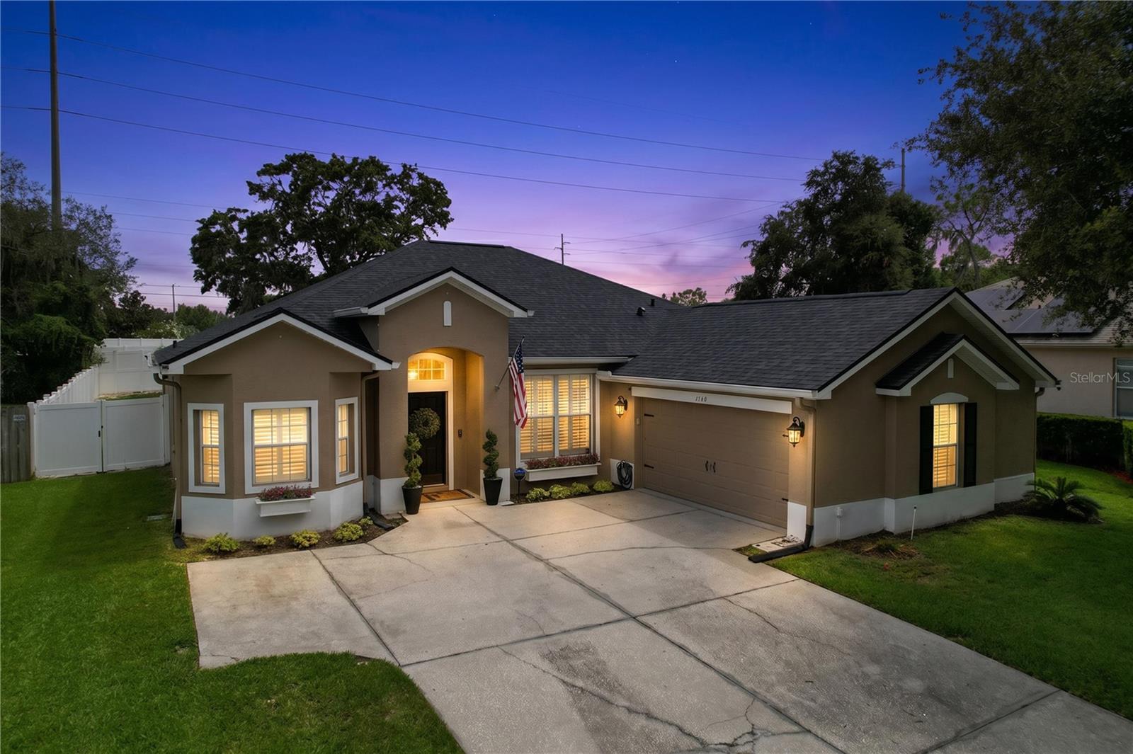 Front at dusk