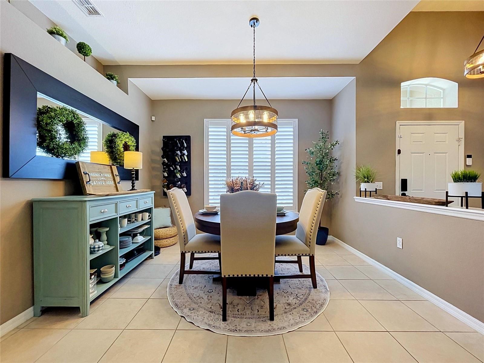Dining room and Front Door