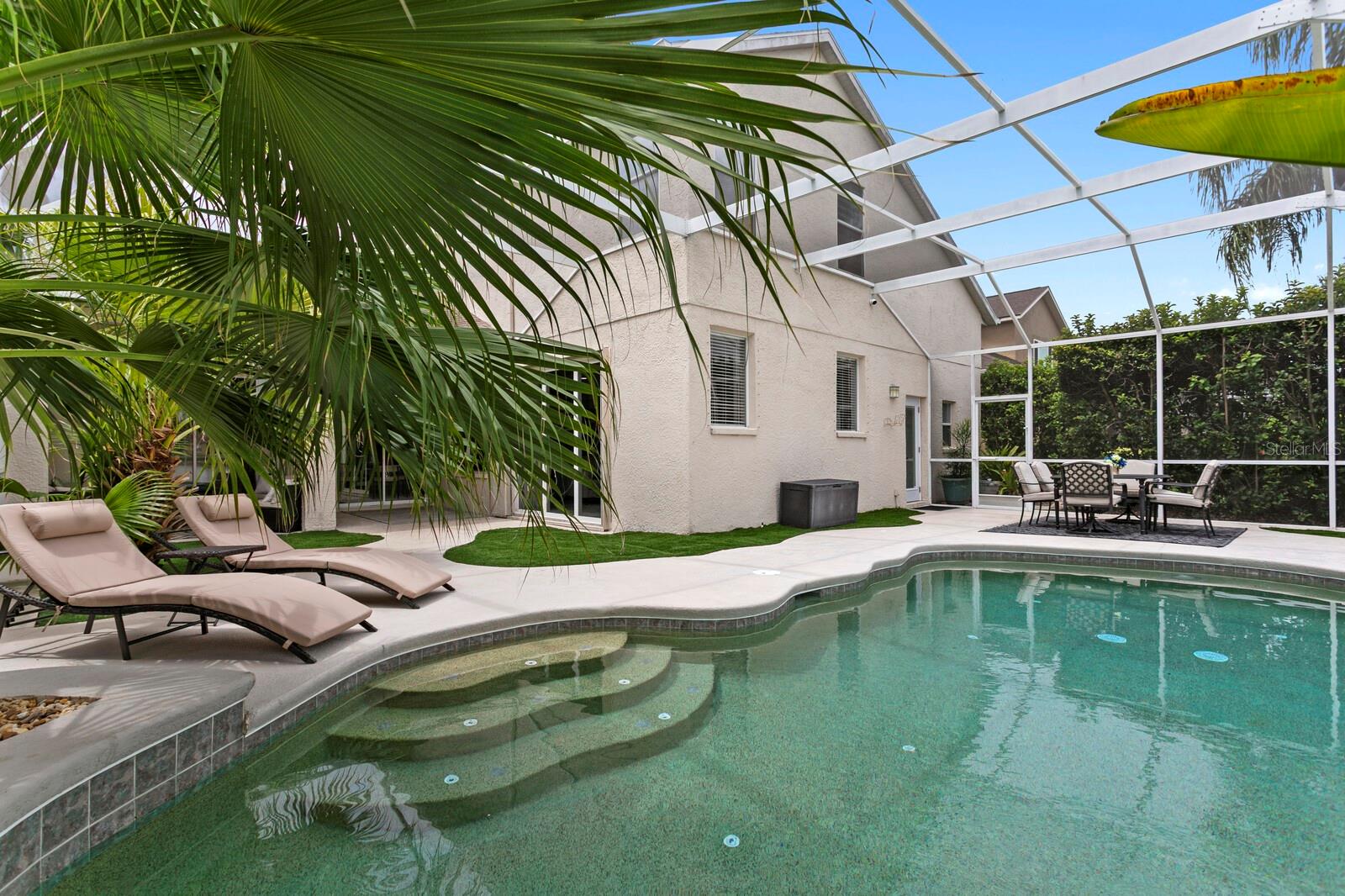Beautiful PebbleTec pool