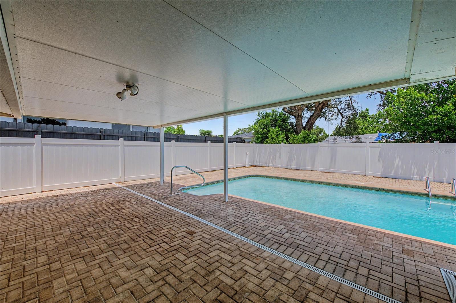 Pool & Covered Patio with Paver Deck - 9830 Rainbow Lane