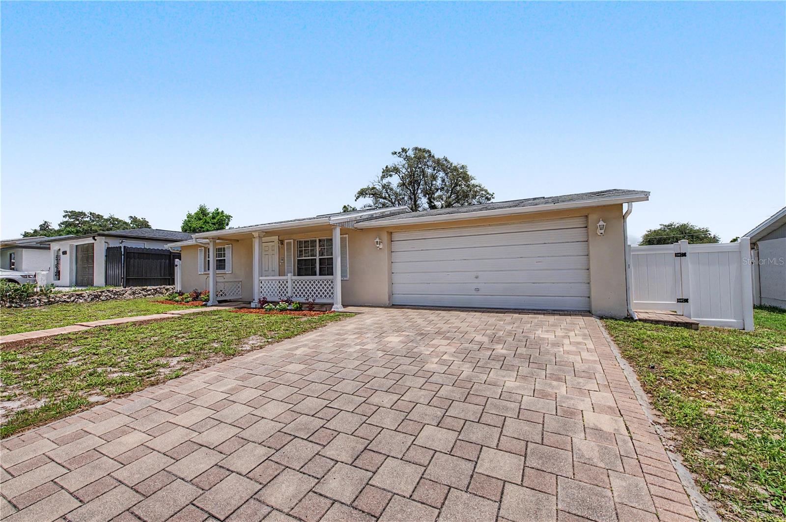 Paver Driveway - 9830 Rainbow Lane