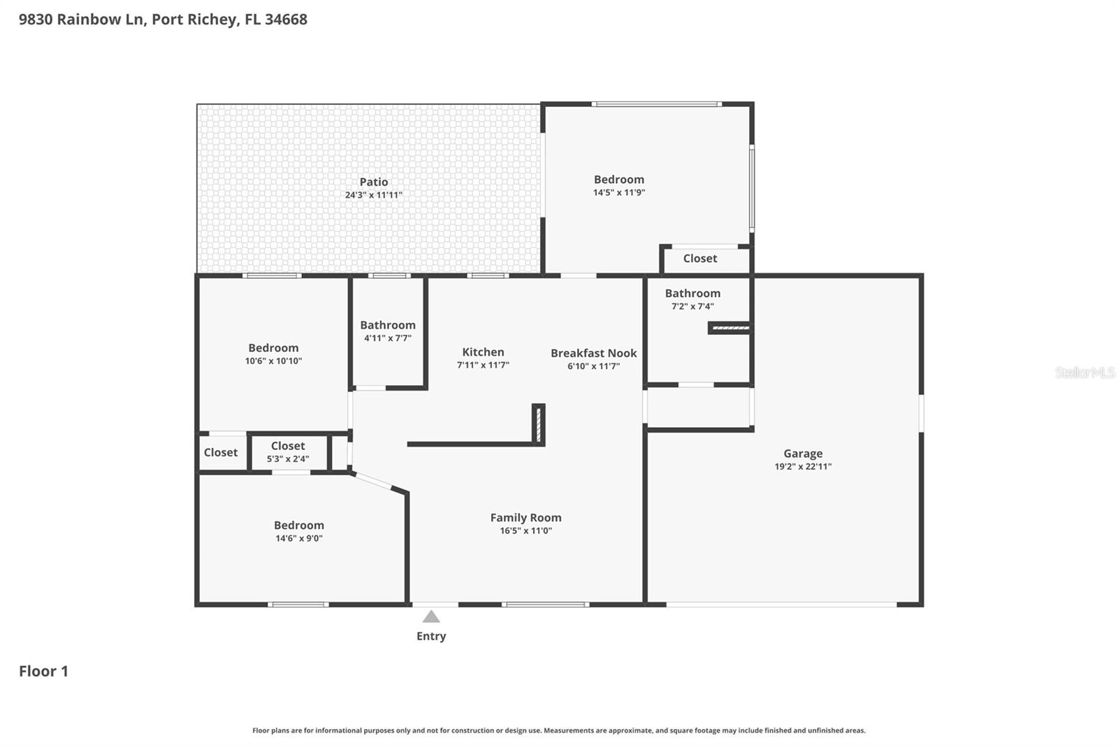 Floor Plan - 9830 Rainbow Lane