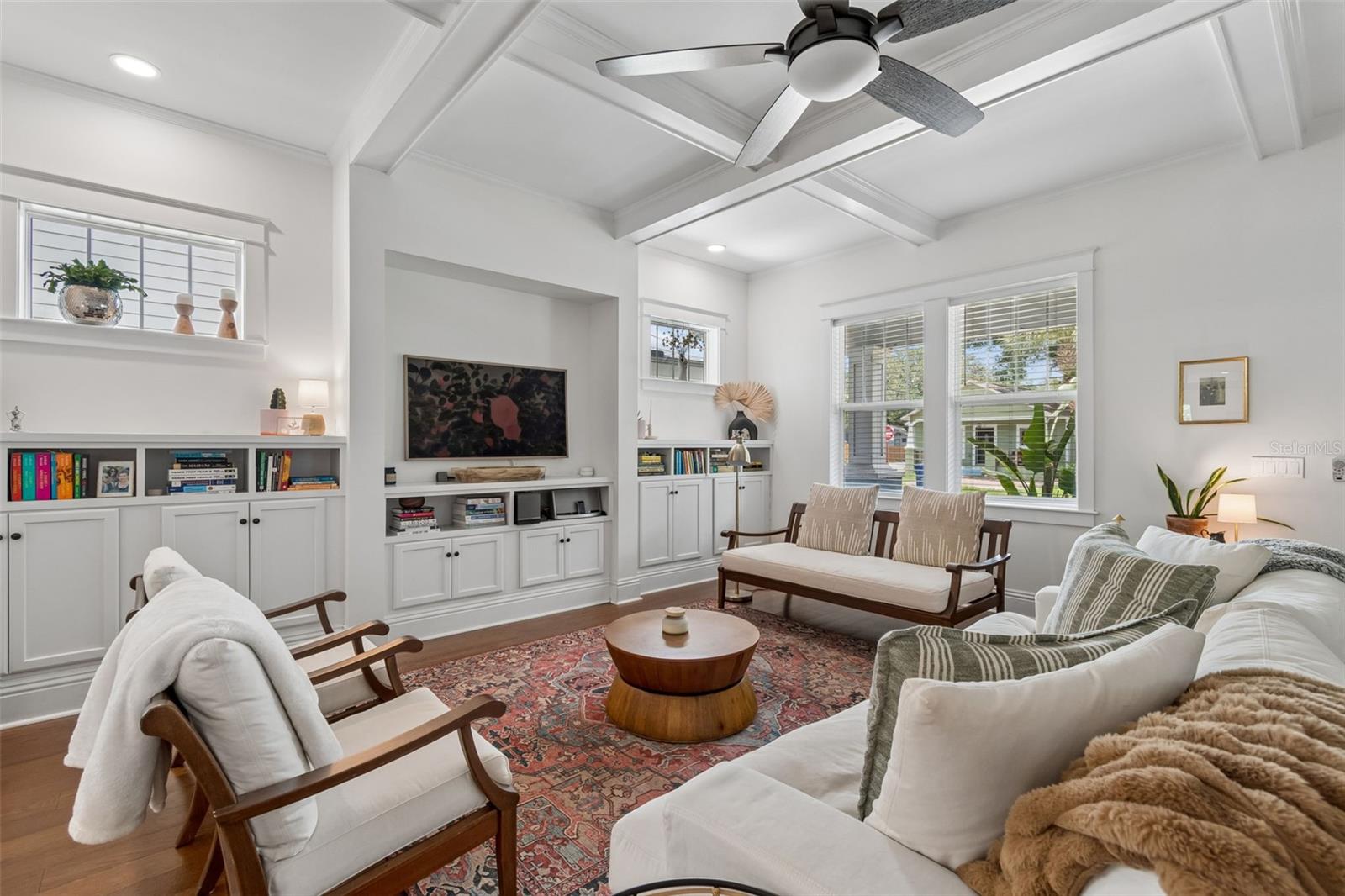Living Room with Built In Features - 212 W Hilda St
