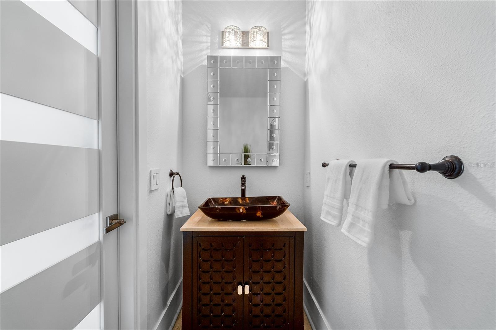 First floor half bath