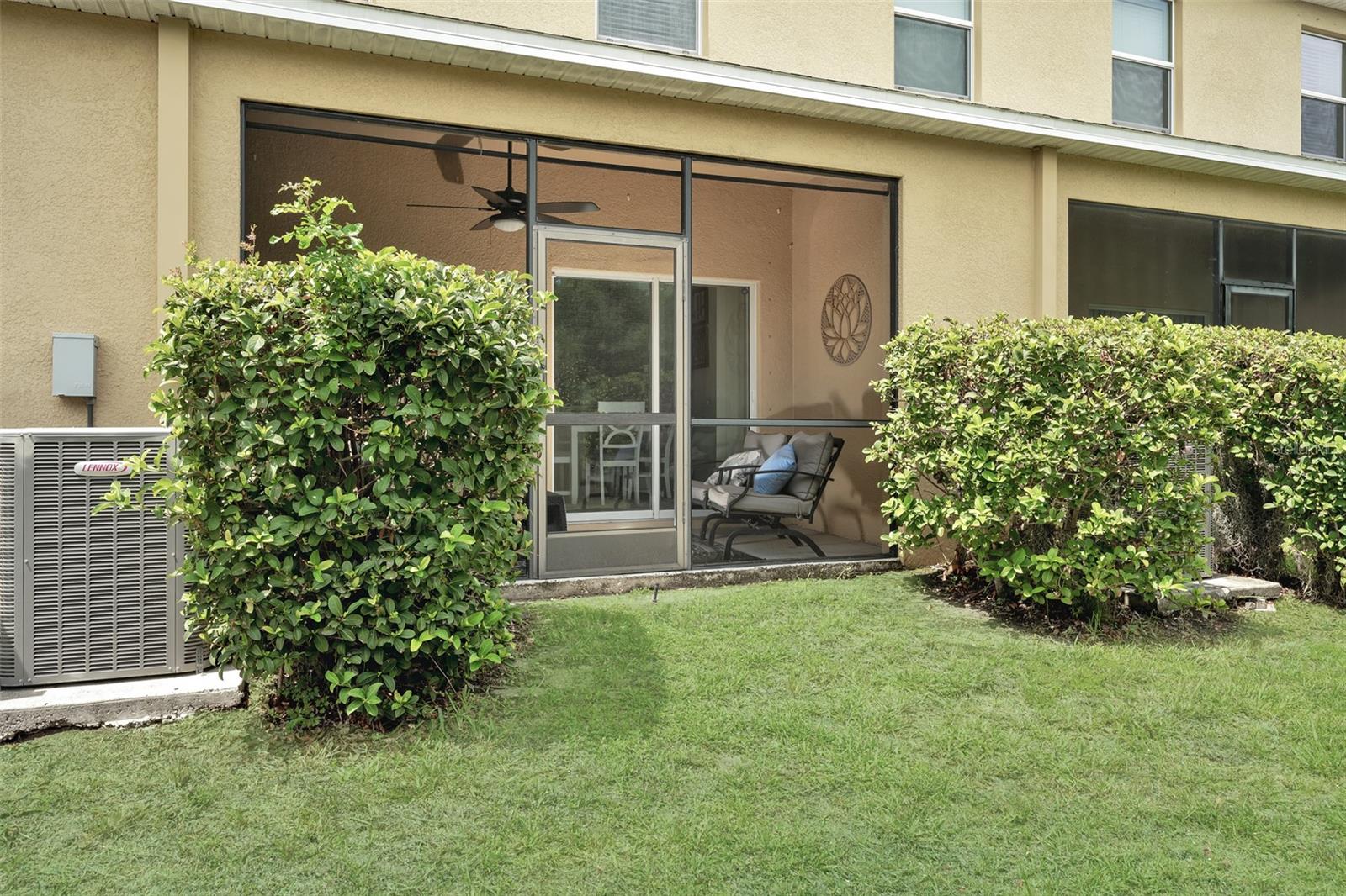 Rear of property