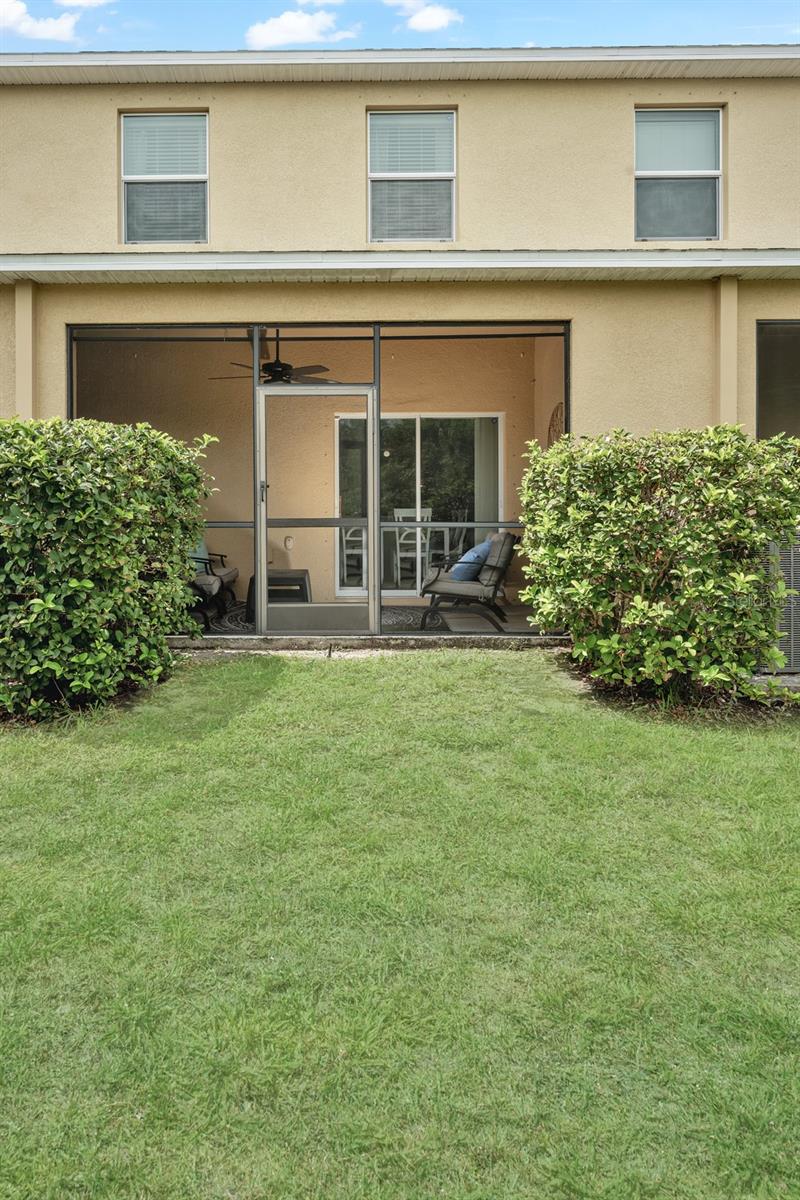 Rear of property
