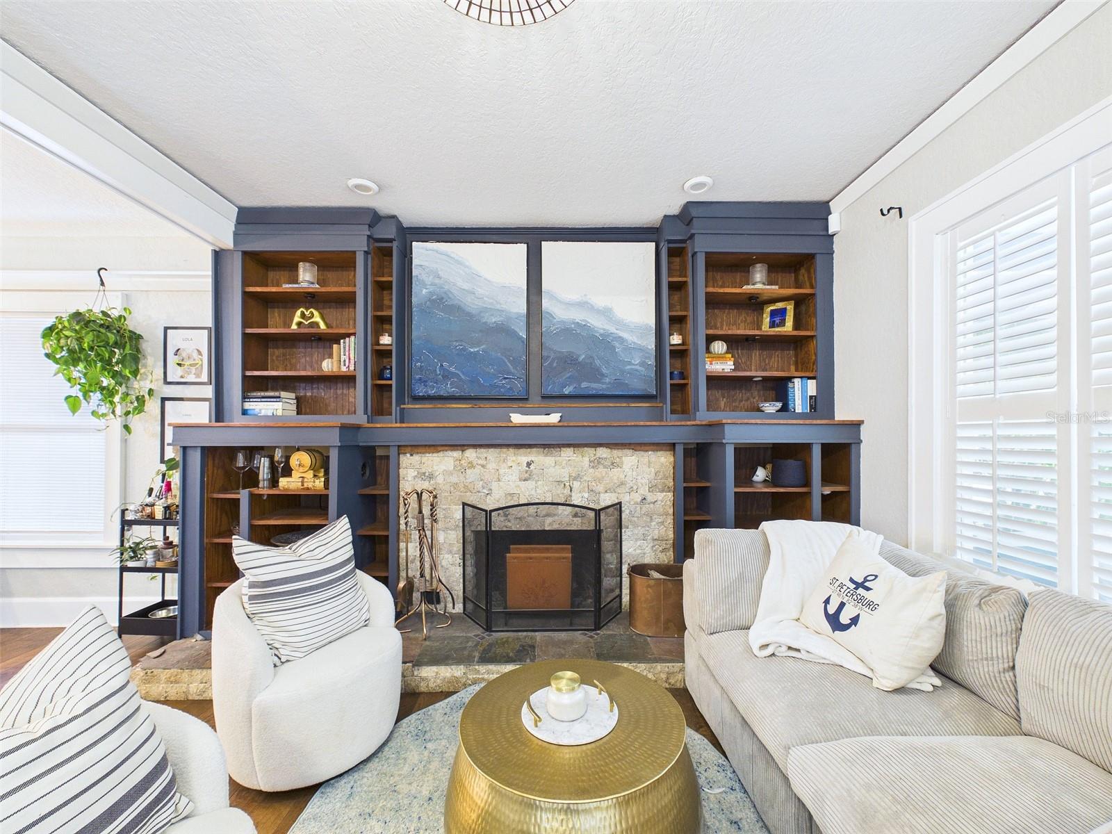 Renovated front sitting room, perfect for entertaining.