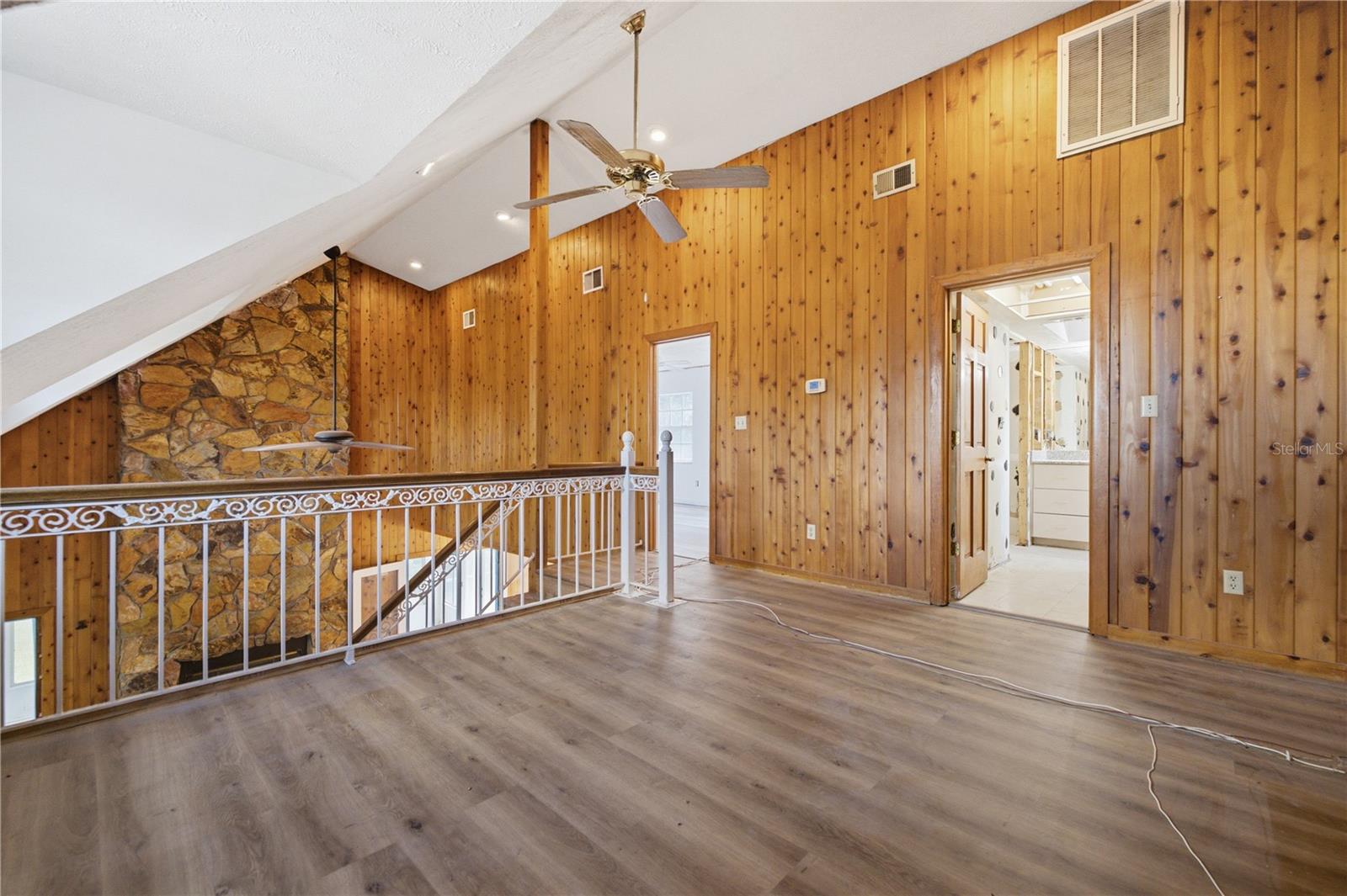 Loft space leading to master bedroom