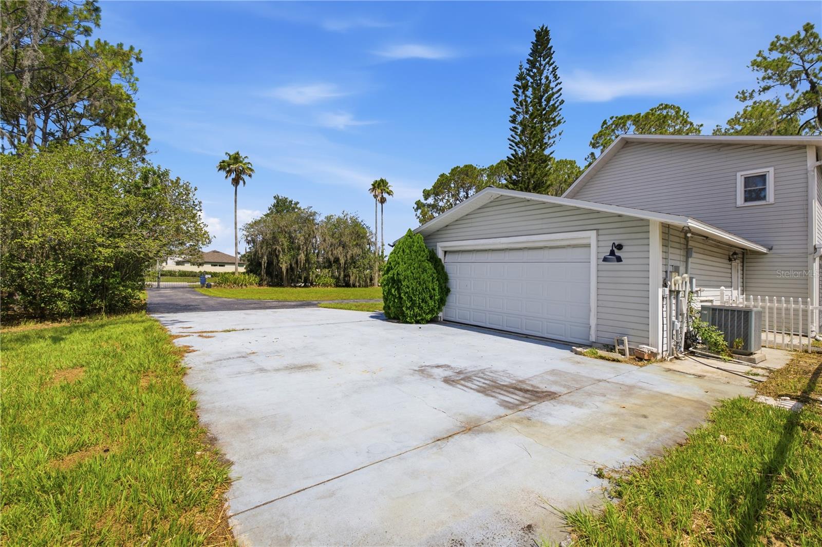 Side garage view