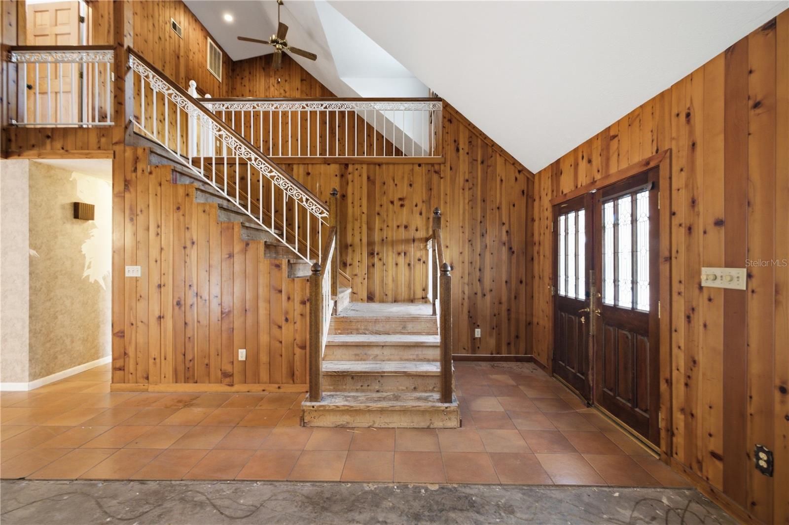 Front entrance to interior