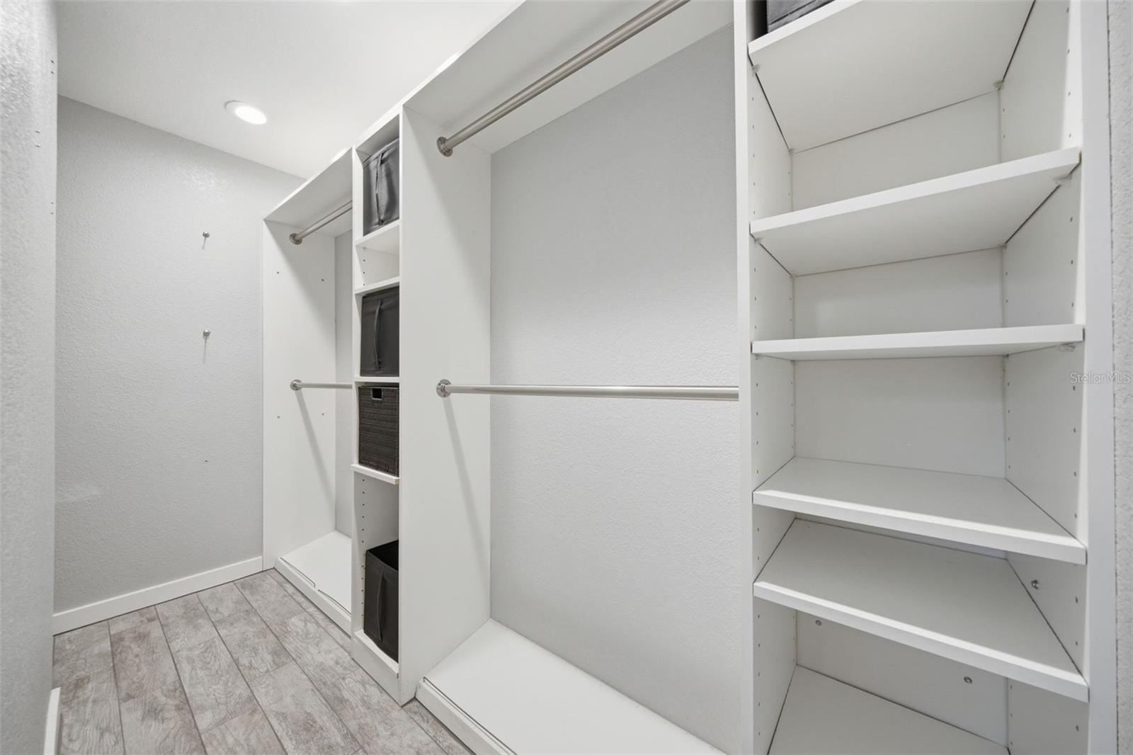 Primary walk in closet