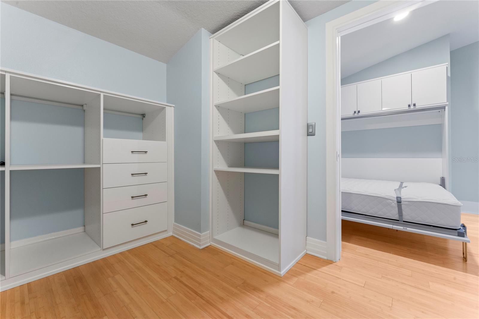 Bed #4 - walk in closet