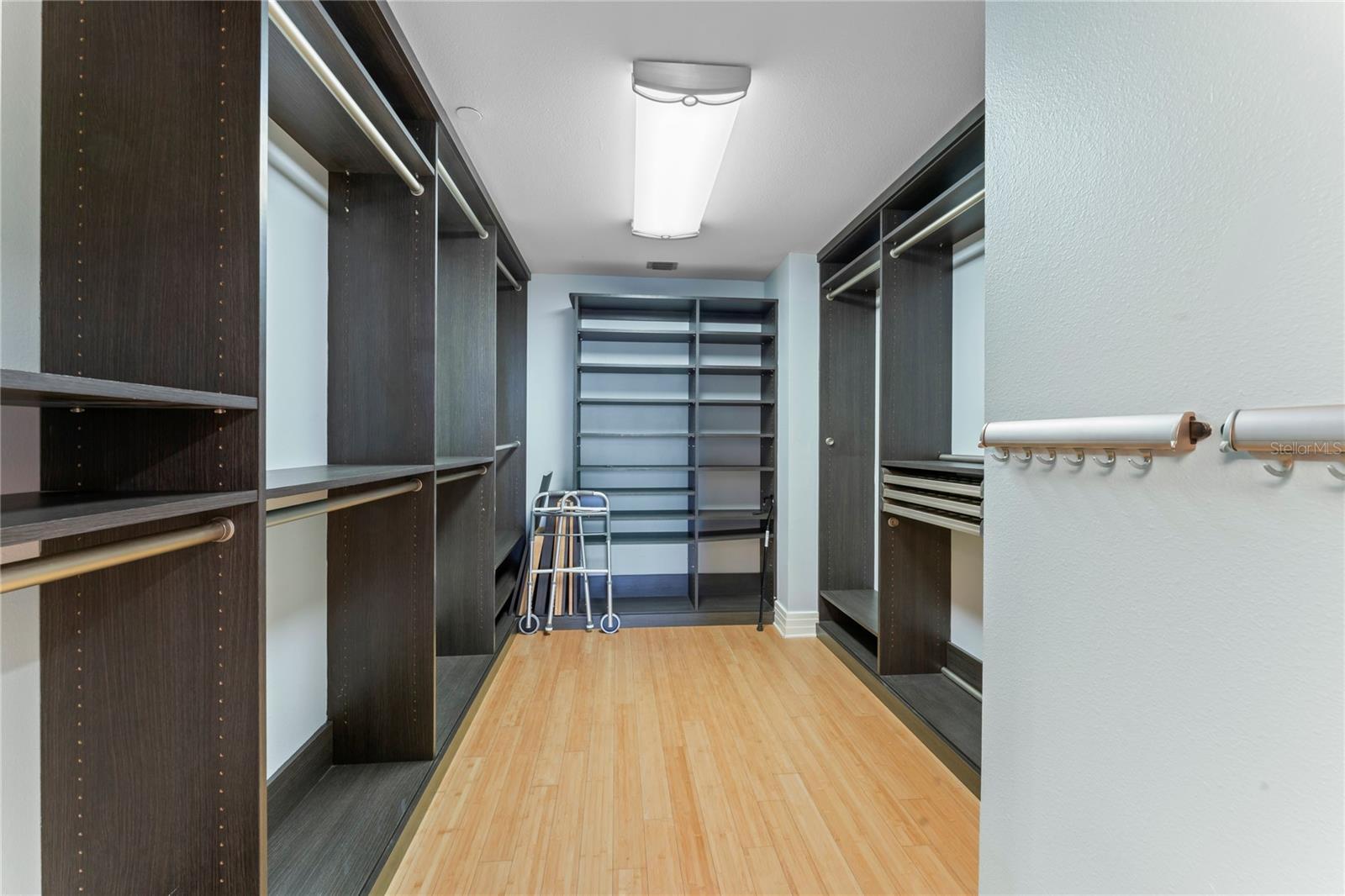 Closet with Built Ins - Primary Bedroom