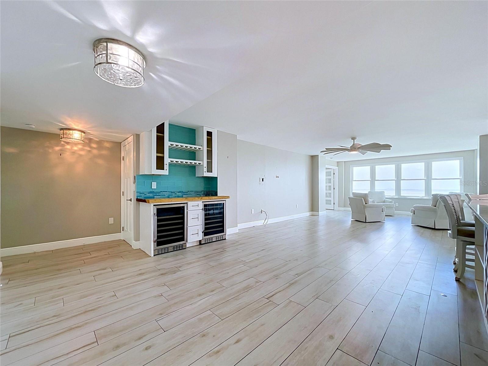 Spacious and open floor plan.