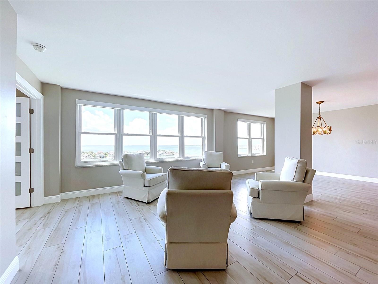 Amazing waterfront views of Tampa Bay and the intracoastal.