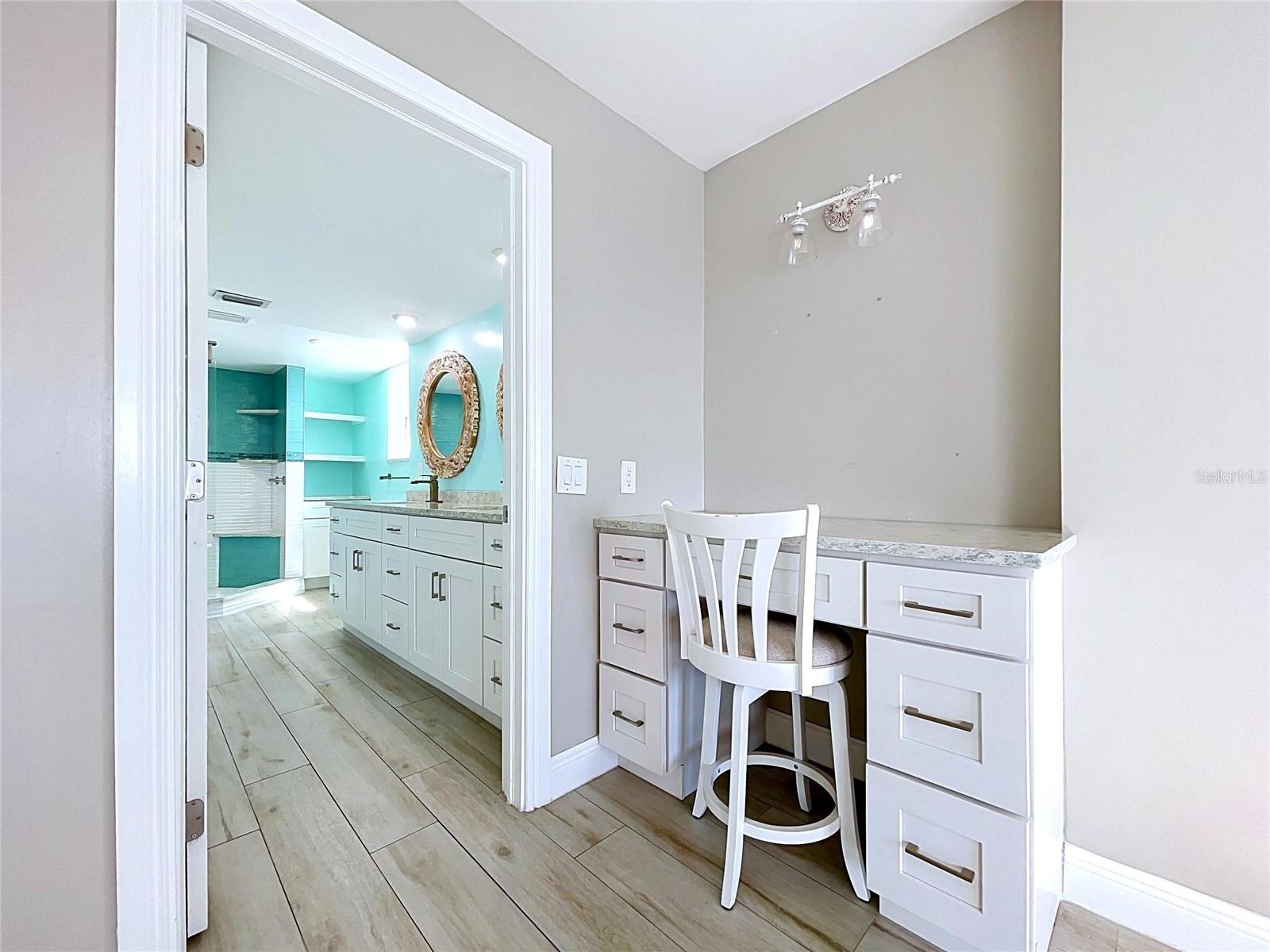 Bedroom vanity.