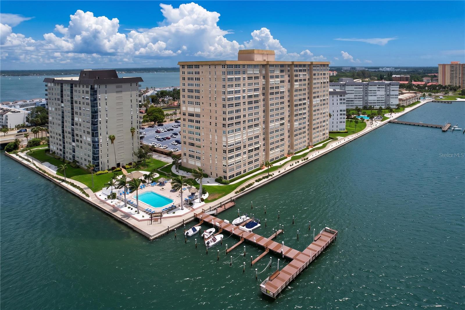 Enjoy days at the waterfront pool or on one of the community docks.  Park your boat or rent a slip.