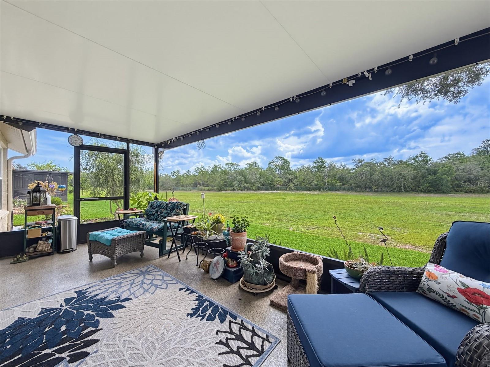No rear neighbors make for a peaceful retreat on new screened porch