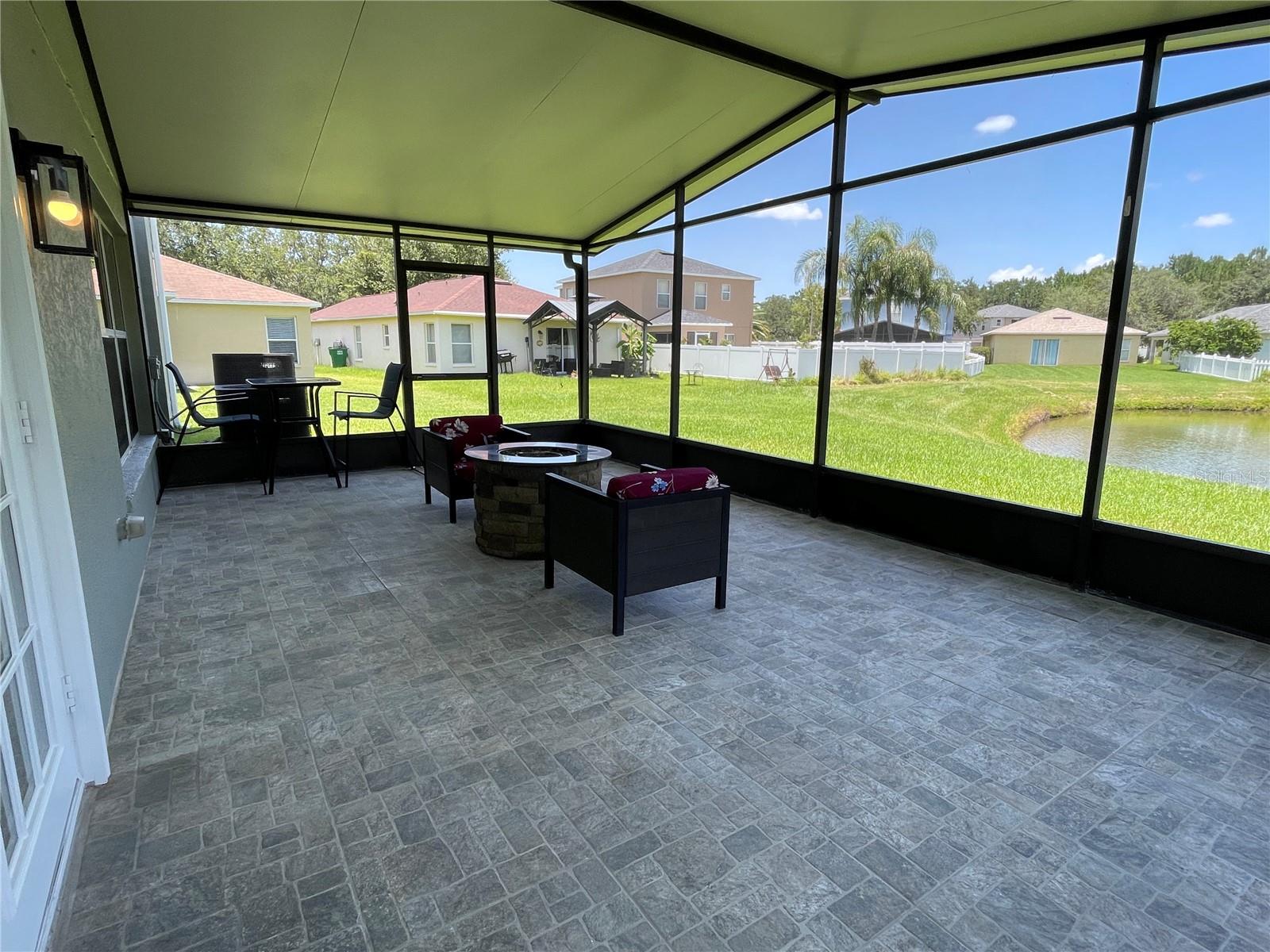 Large screened lanai with great views
