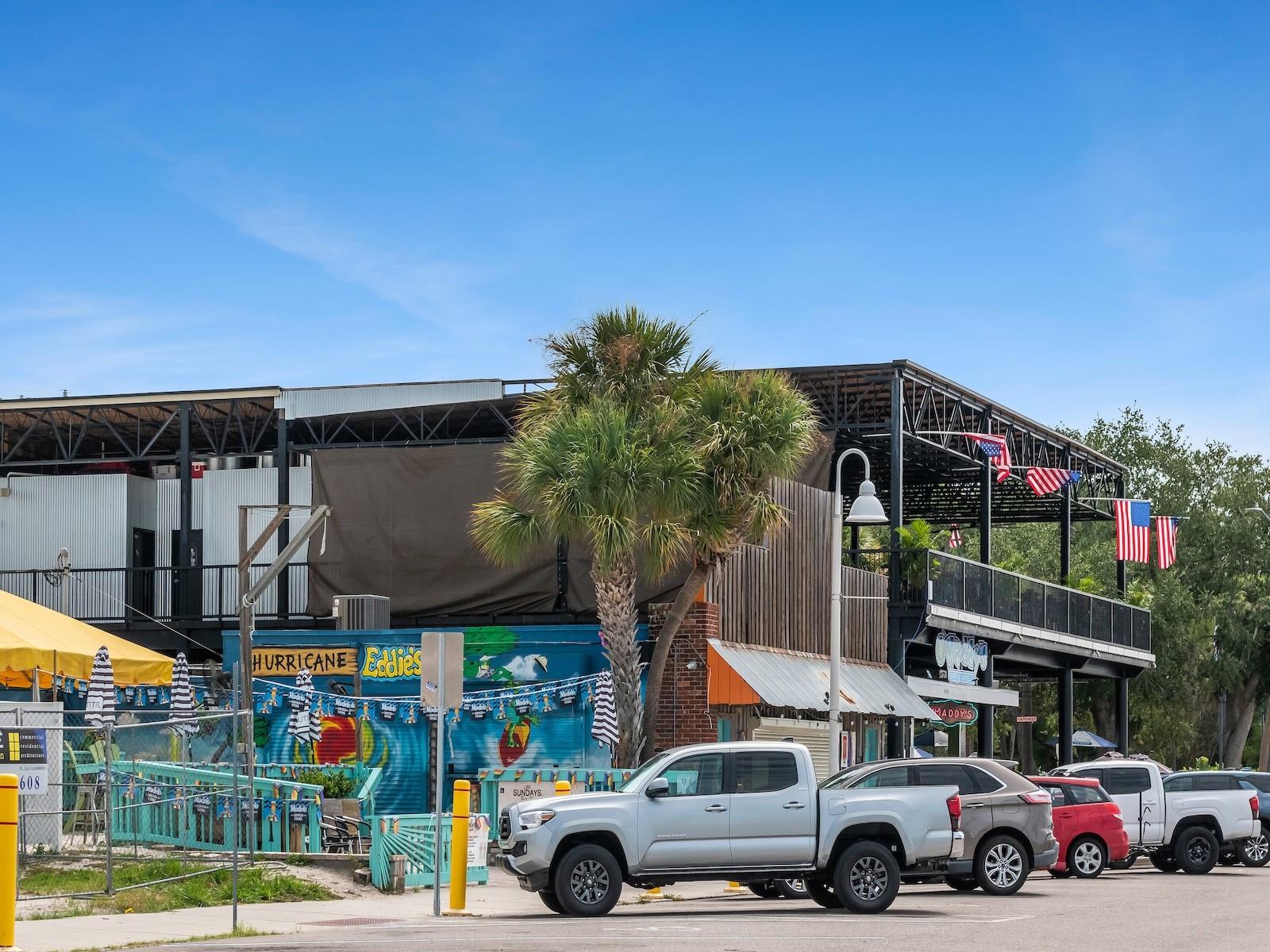Numerous shops and restaurants in the Gulport Arts District