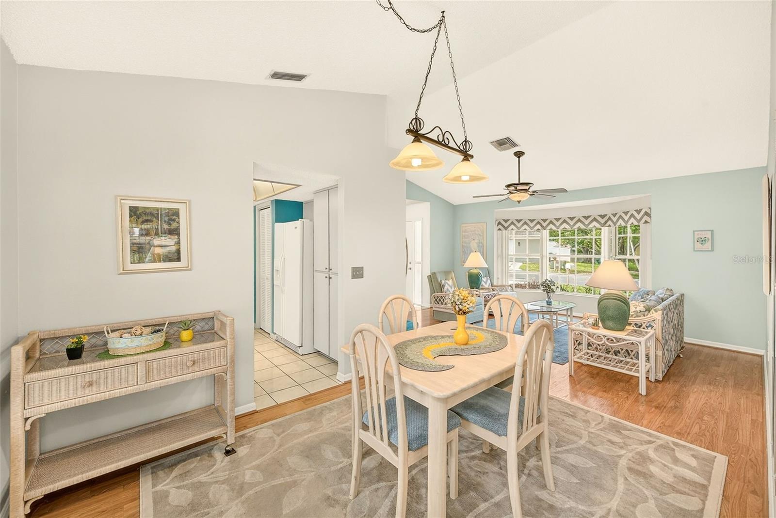 View of dining room and living room