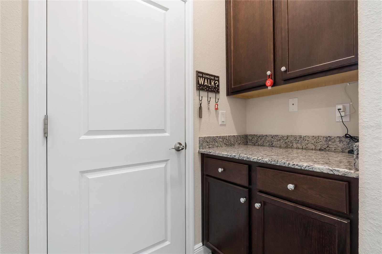 Mud room area next to the Garage!
