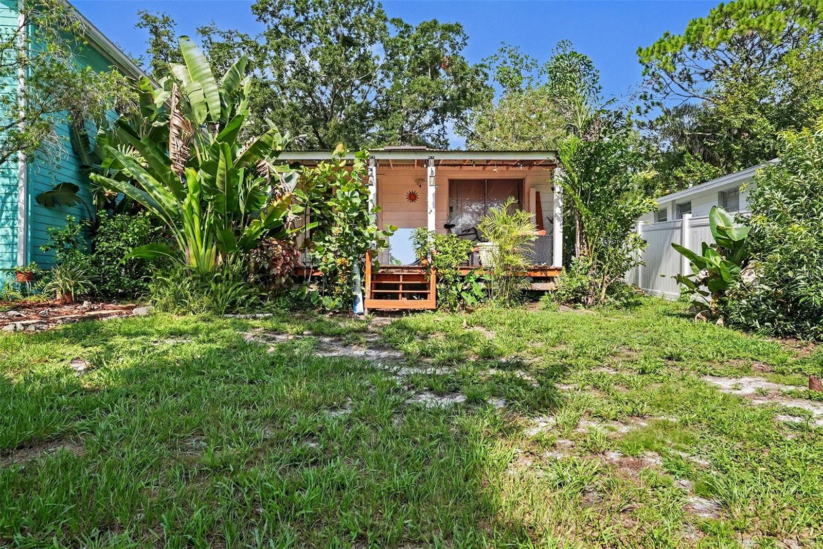 Back Yard and Covered Deck