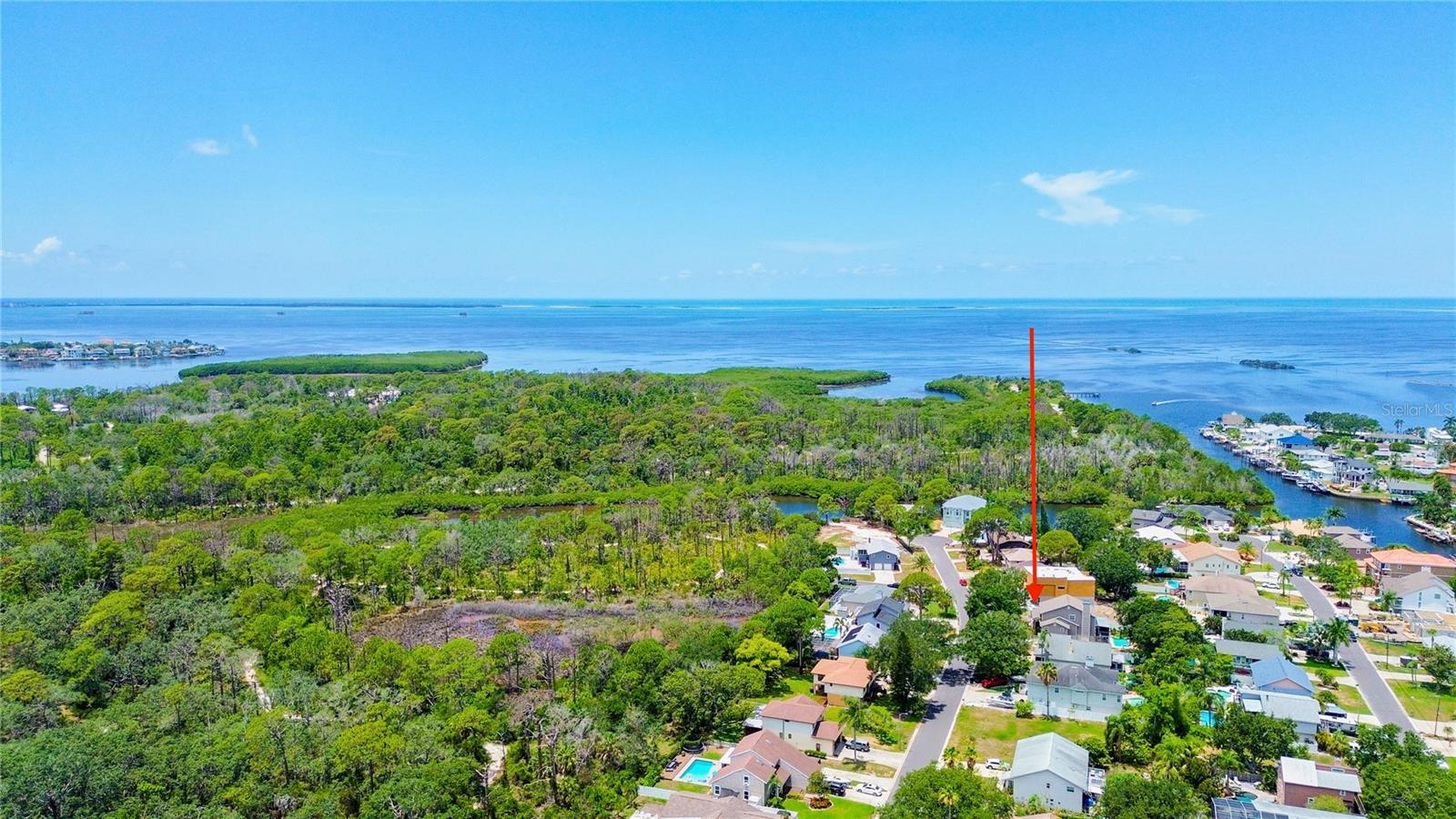 Aerial View of Gulf and Intracoastal