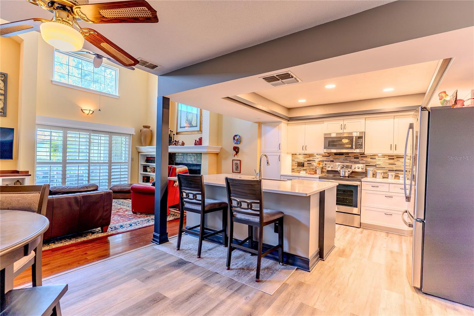 Kitchen and Living Room