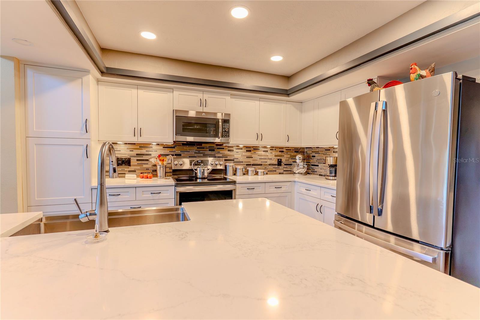 Kitchen with Stone Counters