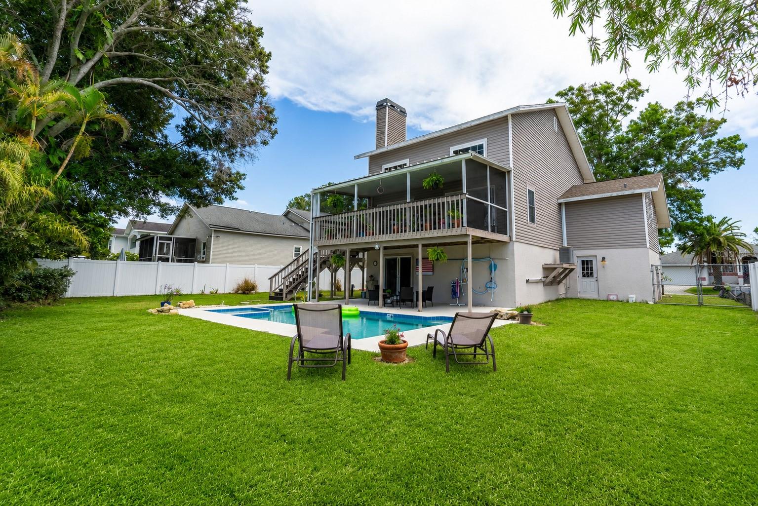 Backyard and Pool