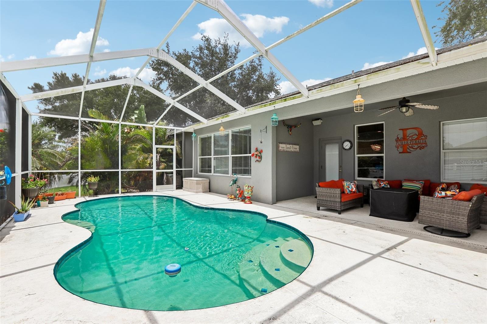Pool with view to Lanai