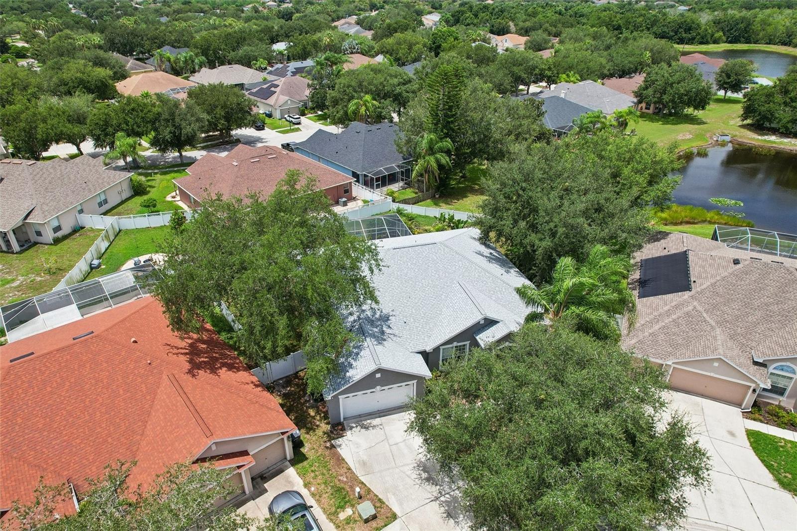 Ariel view of Home
