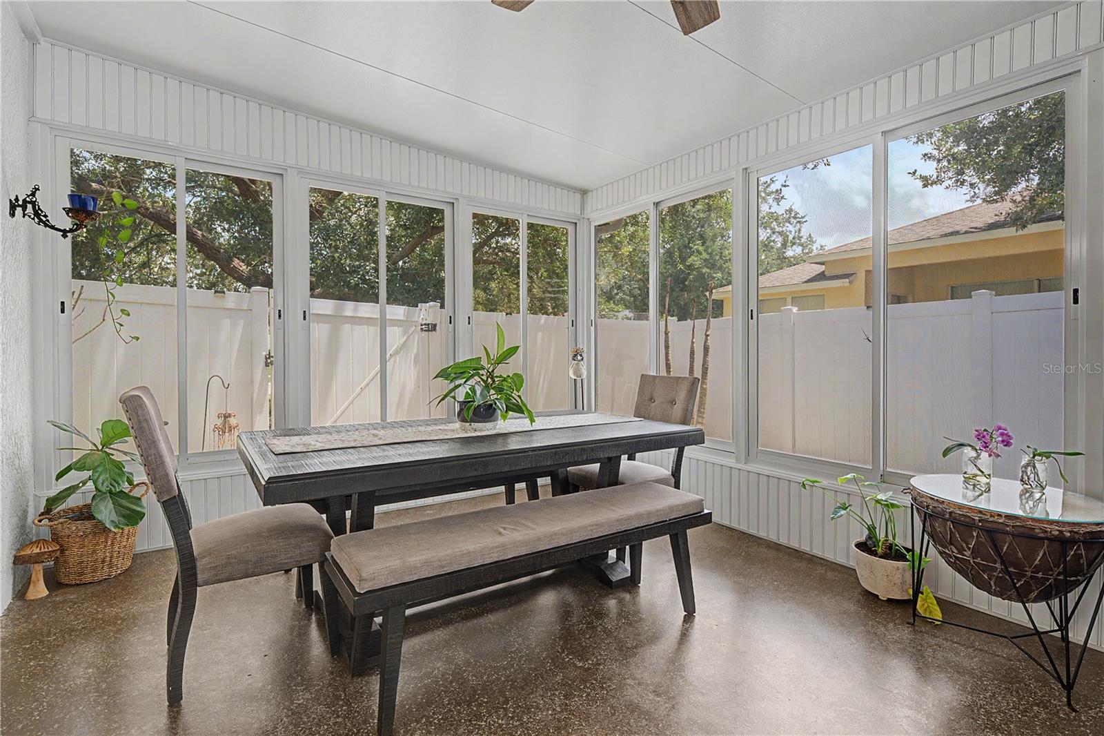 Insulated enclosed Florida room