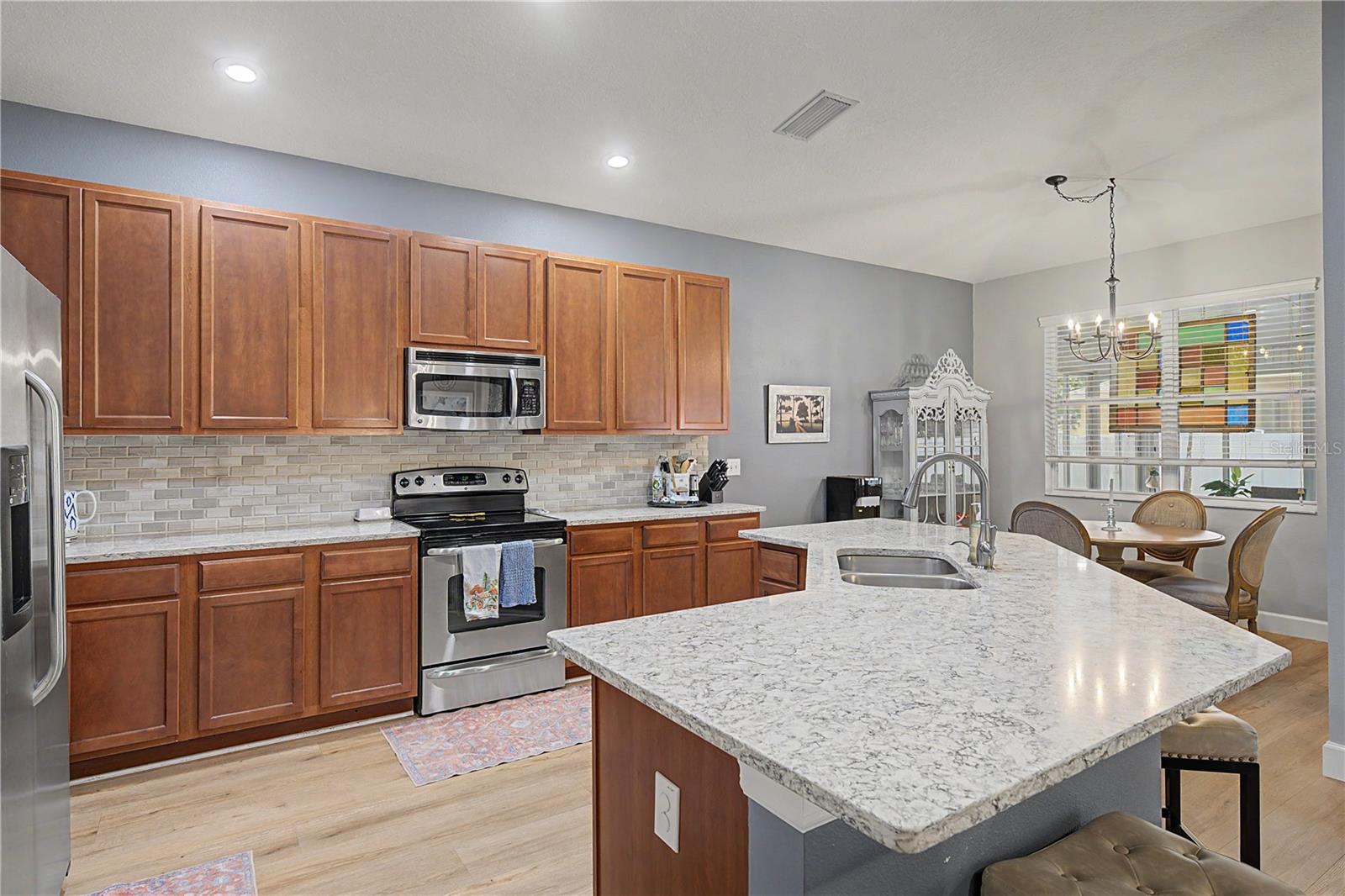 Generous cabinets and Sleek Quartz counters!