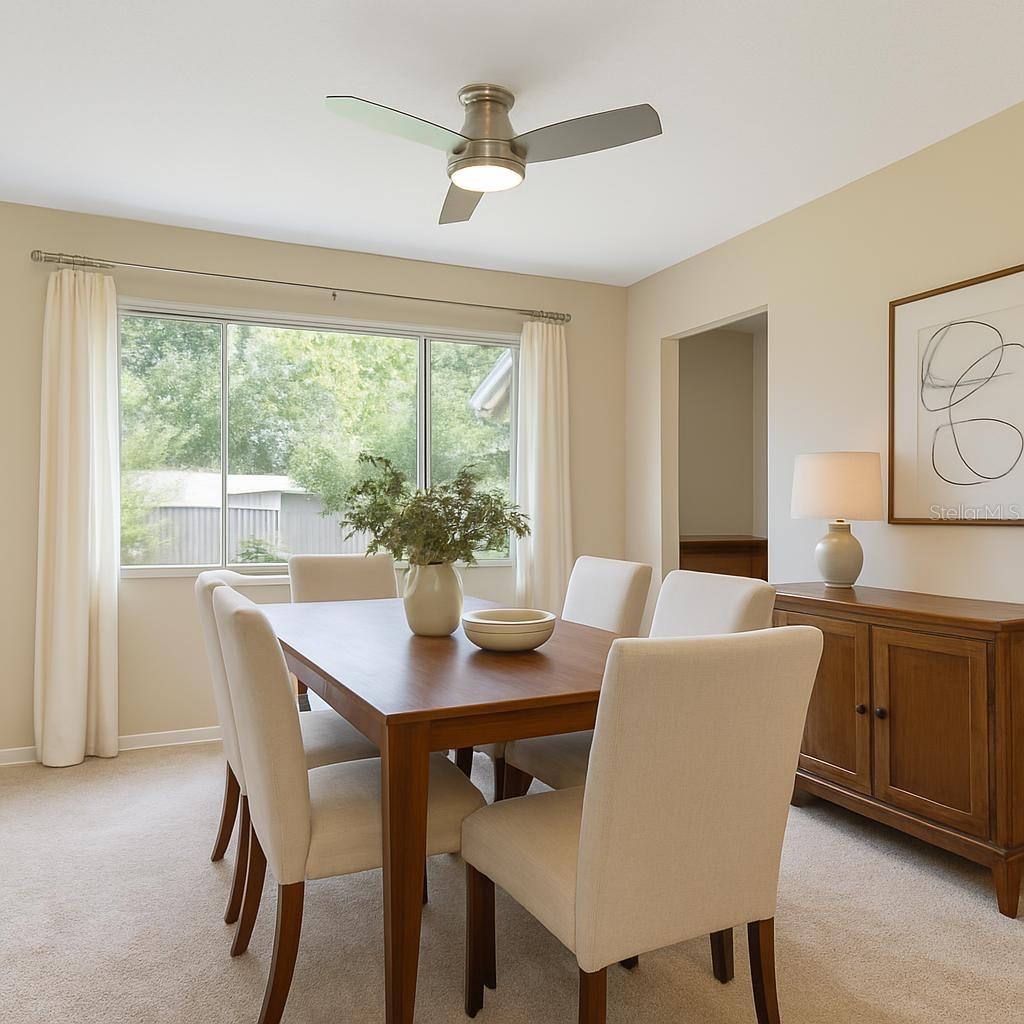 Dining Room Vvrtually Staged
