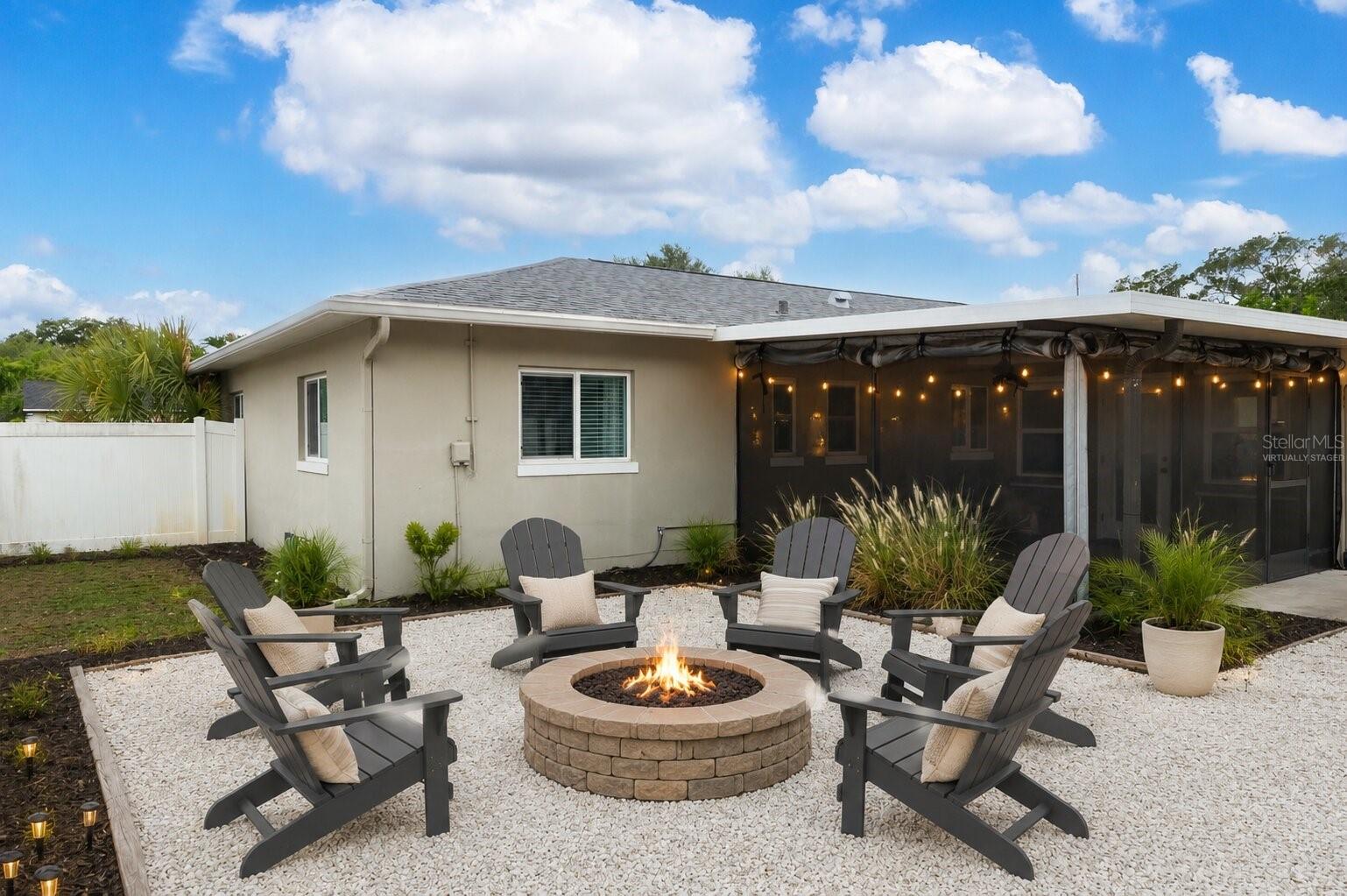 Virtually Staged Backyard