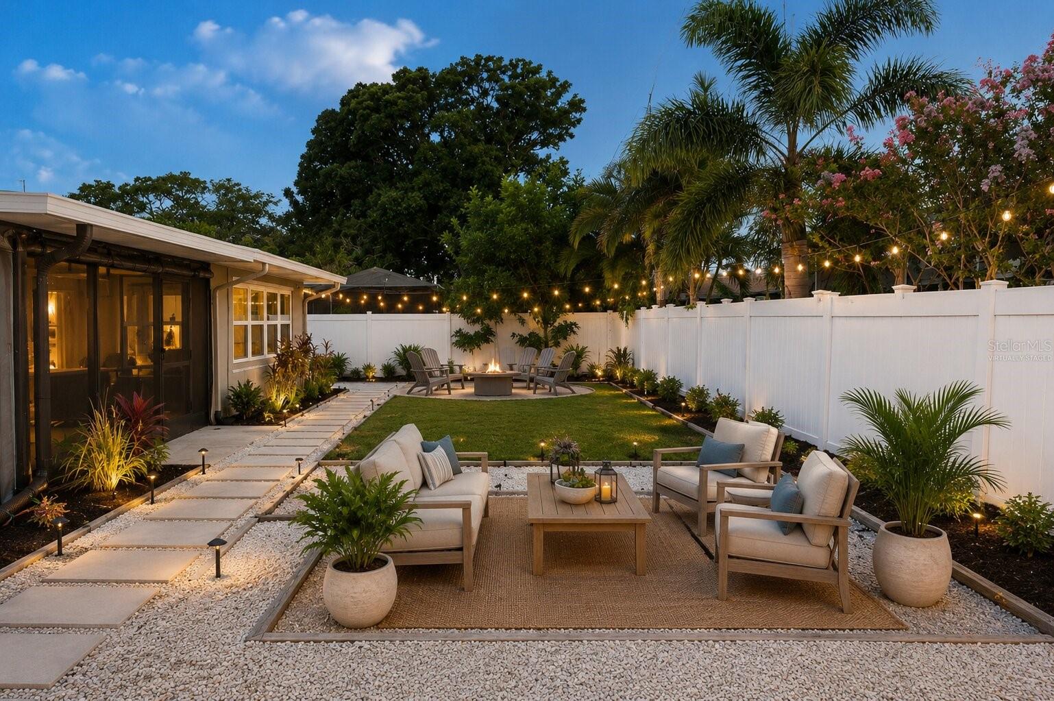 Virtually Staged Backyard